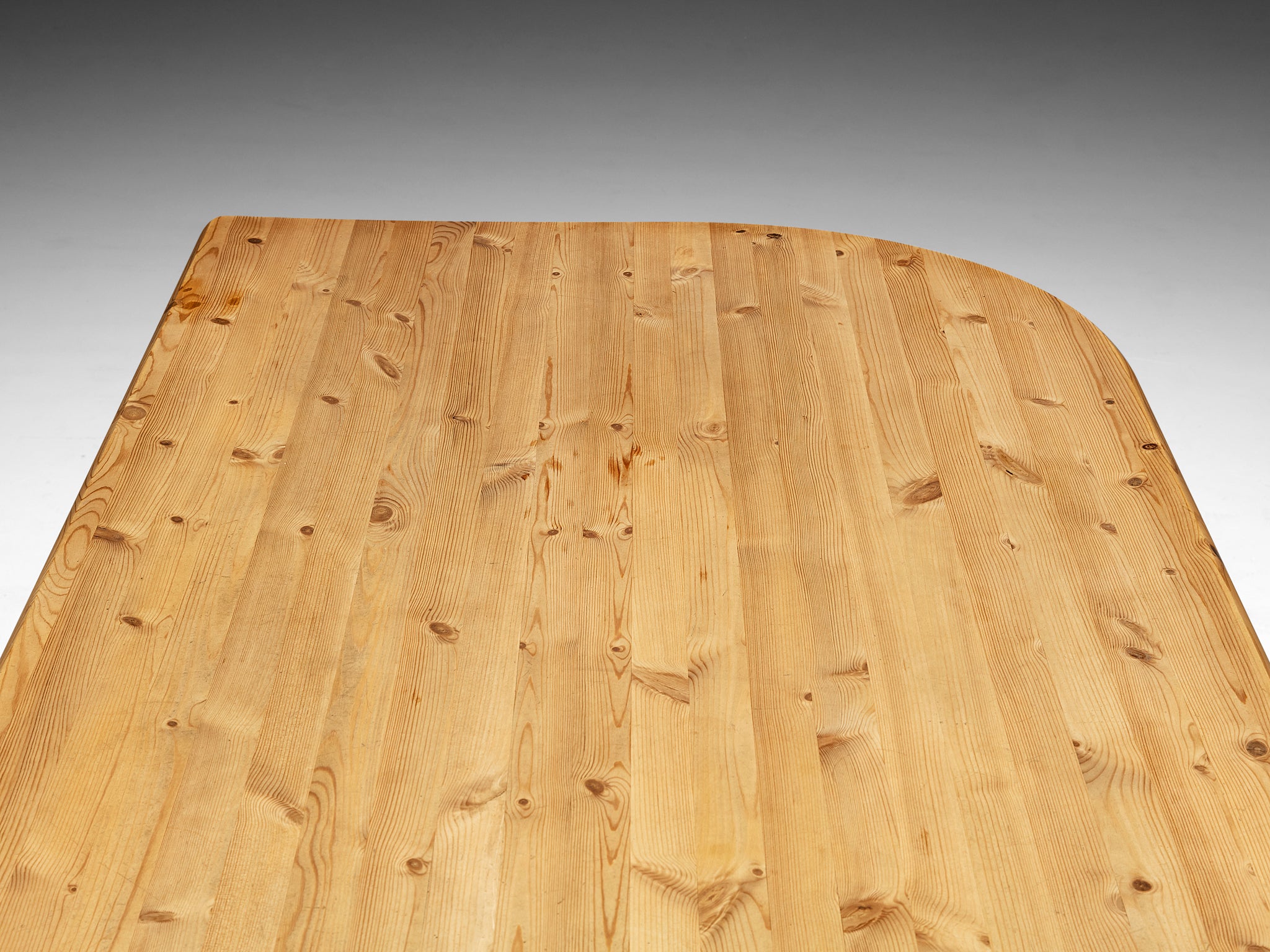 Danish Dining Table With Leaf Shaped Top in Solid Pine Tables Morentz