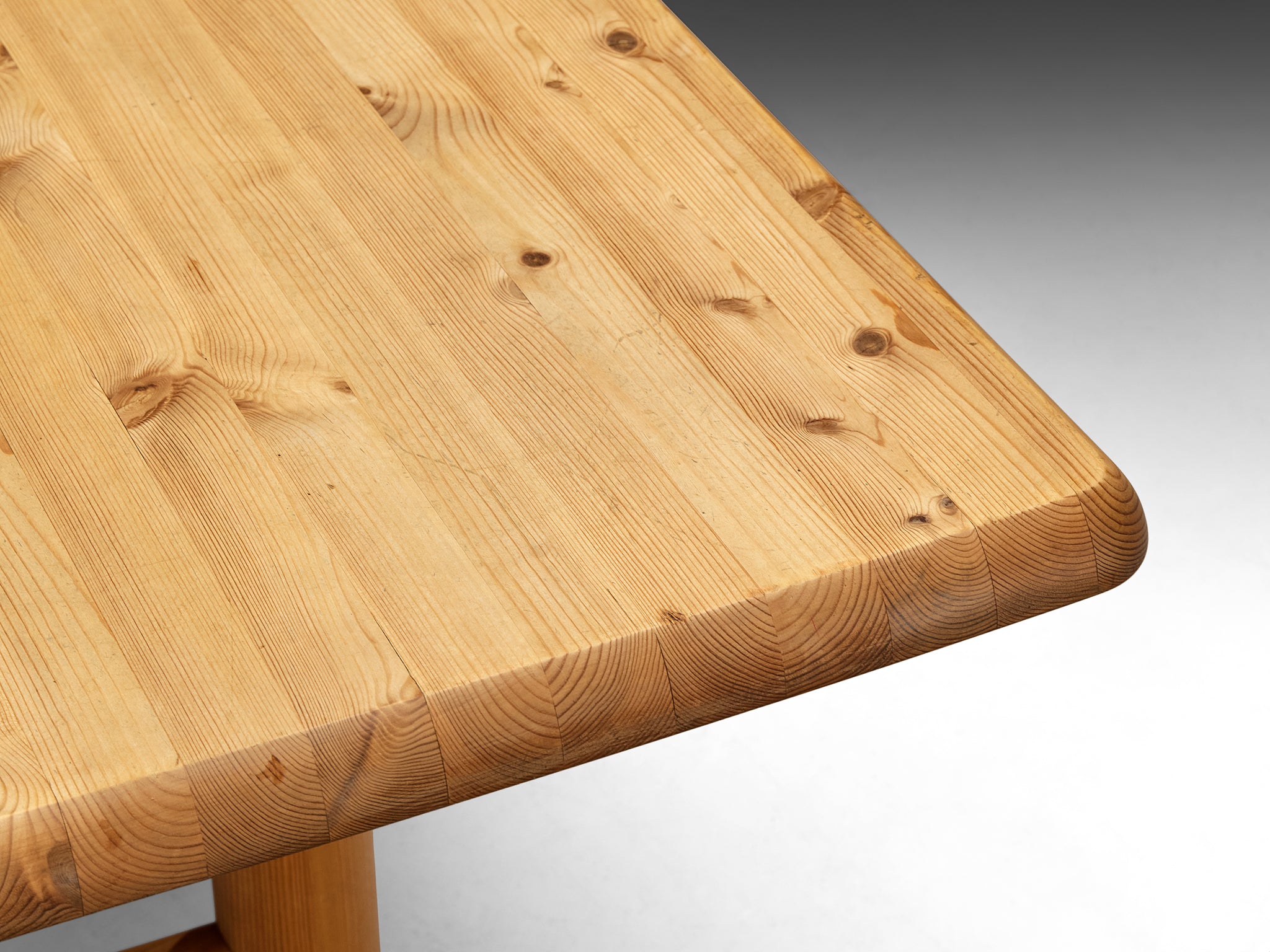 Danish Dining Table With Leaf Shaped Top in Solid Pine Tables Morentz