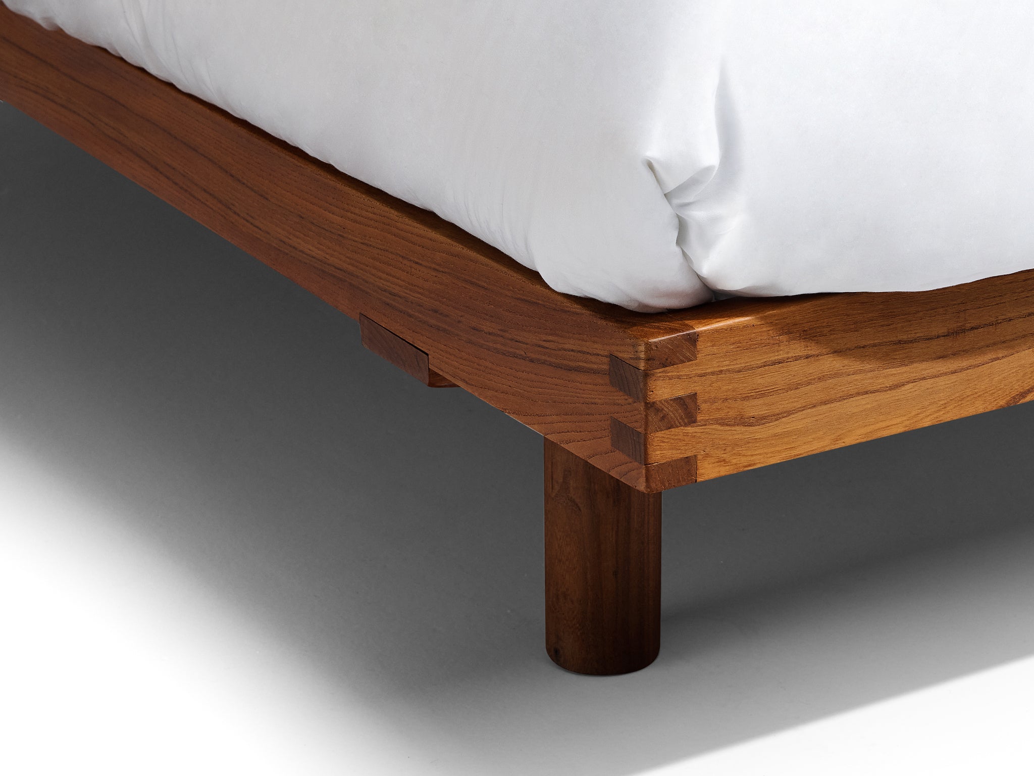 Early Pierre Chapo 'Godot' Queen Bed in Solid Elm More Furniture and Collectibles Morentz