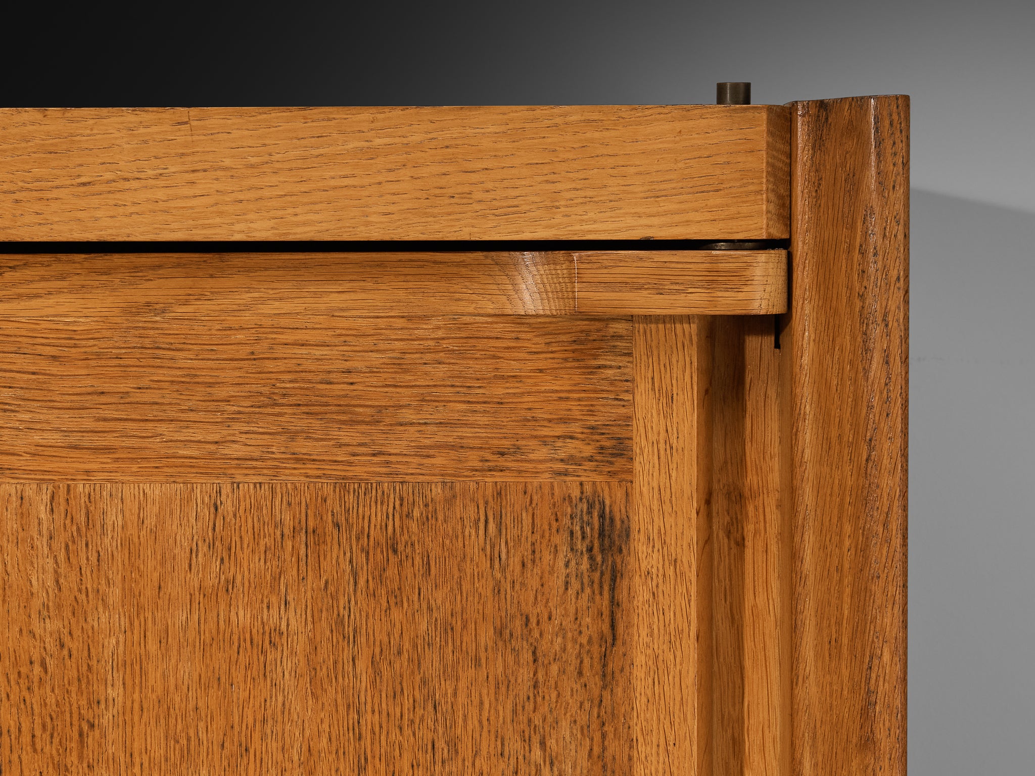 Guillerme & Chambron Highboard in Oak with Ceramic Handles Case pieces and storage cabinets Morentz