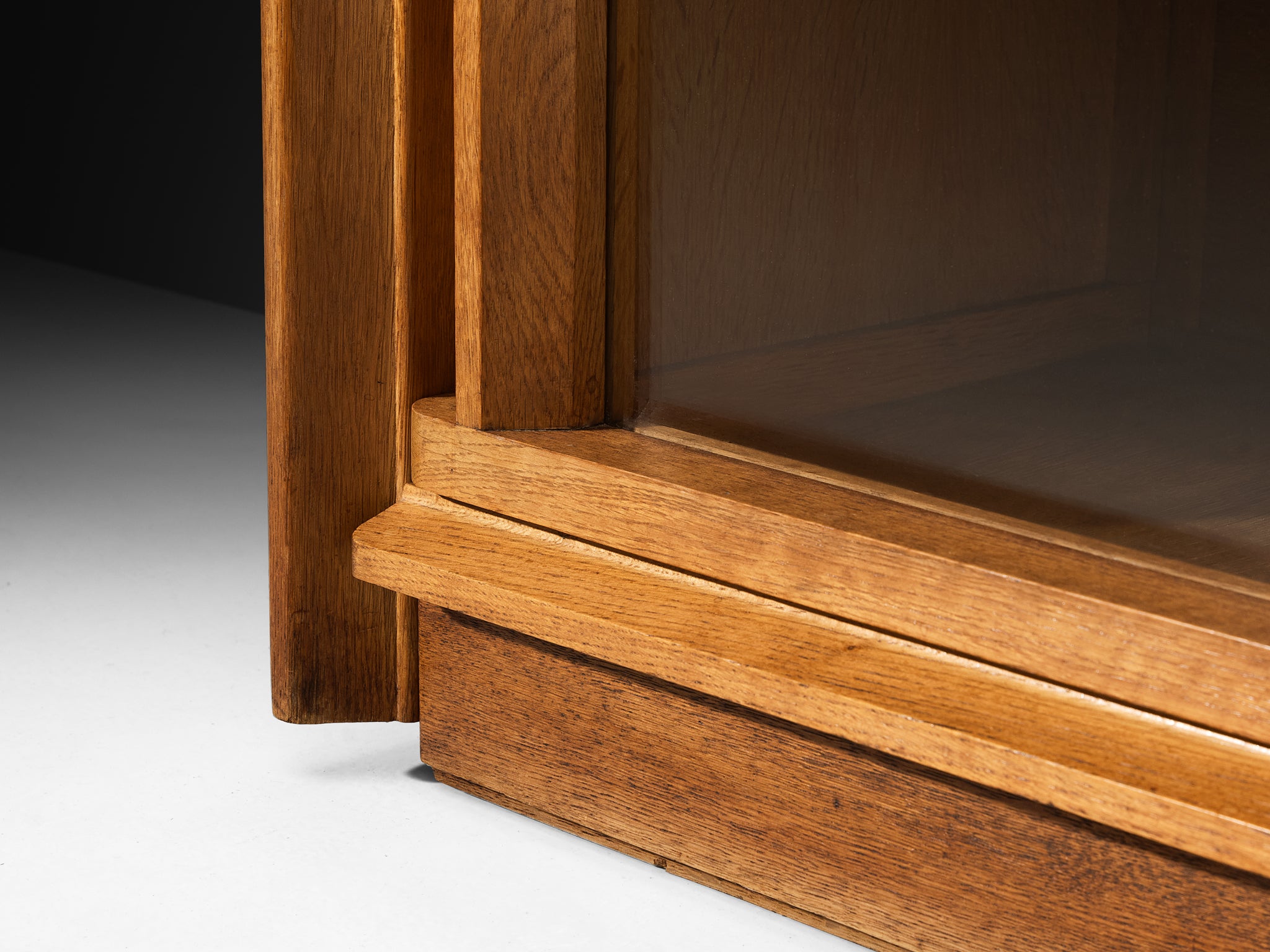 Guillerme & Chambron Highboard in Oak with Ceramic Handles Case pieces and storage cabinets Morentz