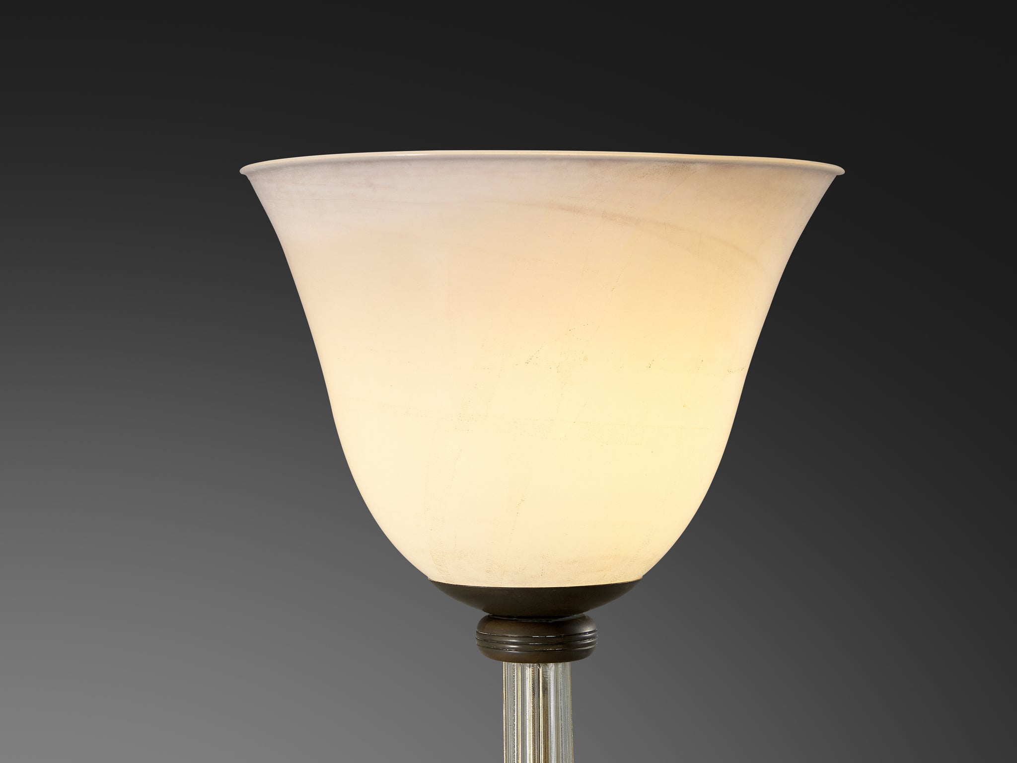 Tomaso Buzzi for Venini Floor Lamp in Alga Glass and Gold Leaf Lighting Morentz
