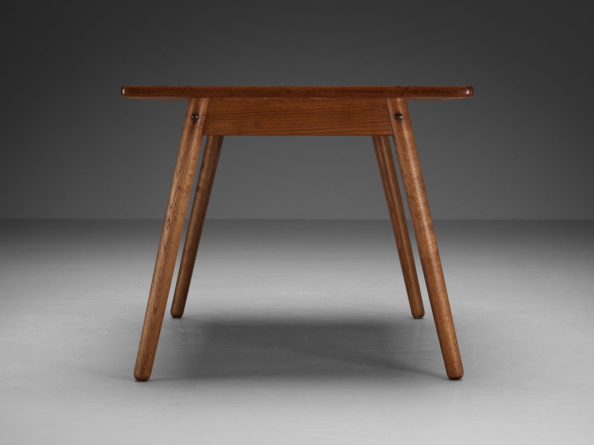 Mid-Century Modern Dining Table in Teak and Oak Tables Morentz