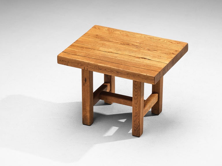 Mobichalet Brutalist Table in Warm Blond Oak