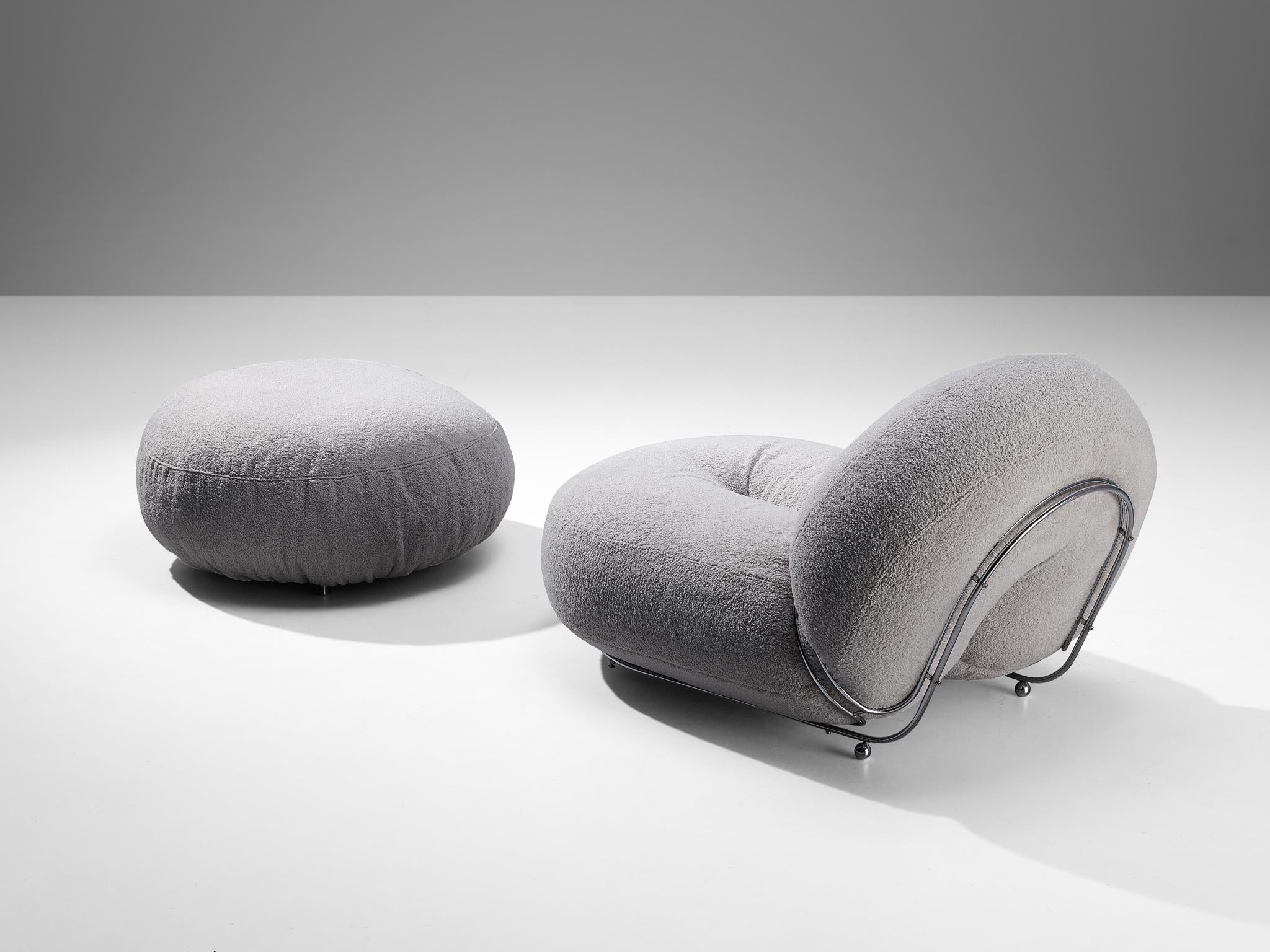 Antonio Citterio & Paolo Nava 'Splaf' Lounge Chair with Ottoman