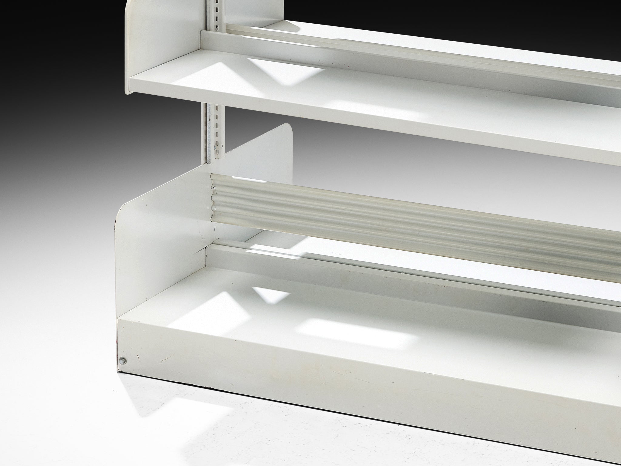 Lips Vago Double 'Congresso' Bookcase in White Steel
