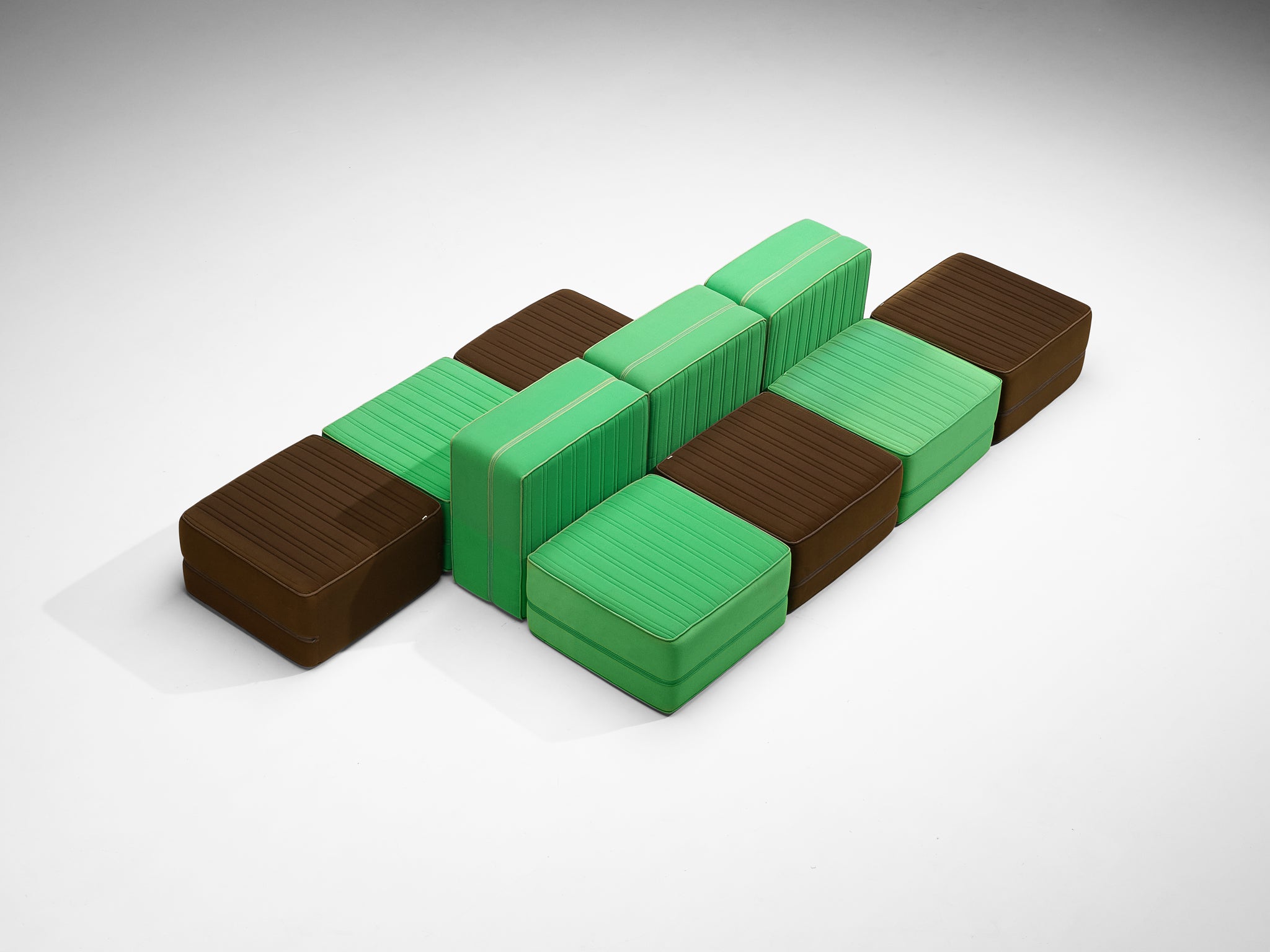 De Pas, D’Urbino & Lomazzi for Zanotta 'Settebello' Sectional Sofa Seating Morentz