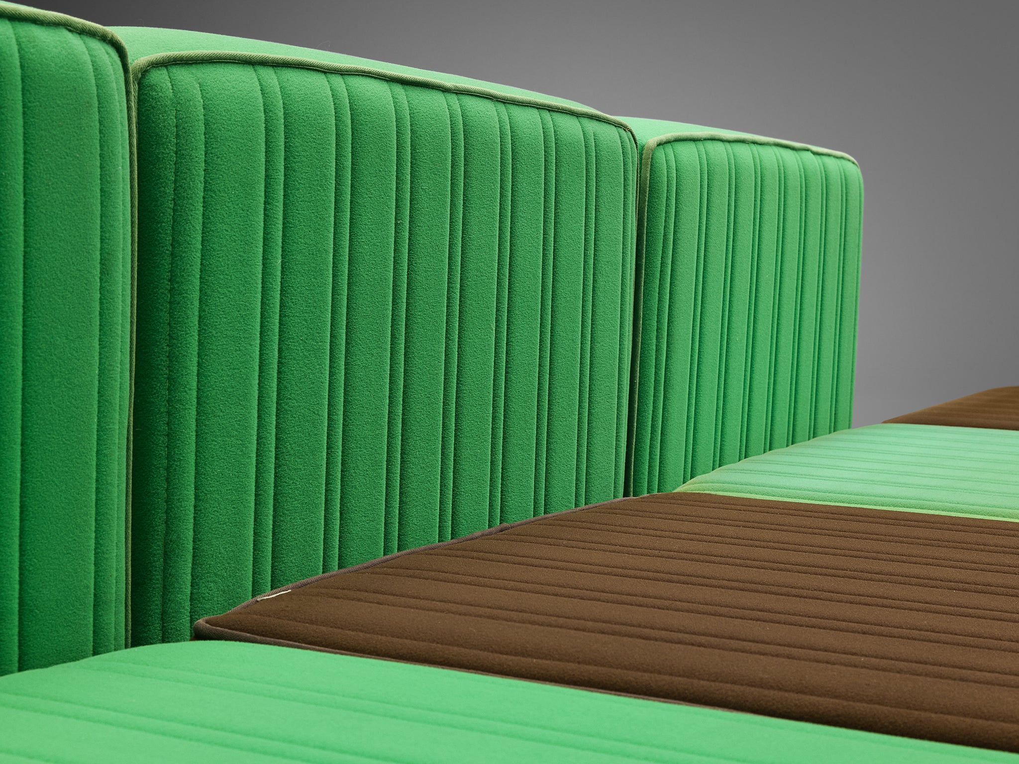 De Pas, D’Urbino & Lomazzi for Zanotta 'Settebello' Sectional Sofa Seating Morentz