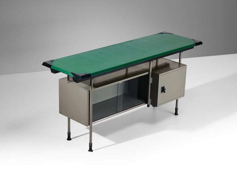 Studio BBPR for Olivetti 'Spazio' Sideboard in Grey Coated Steel