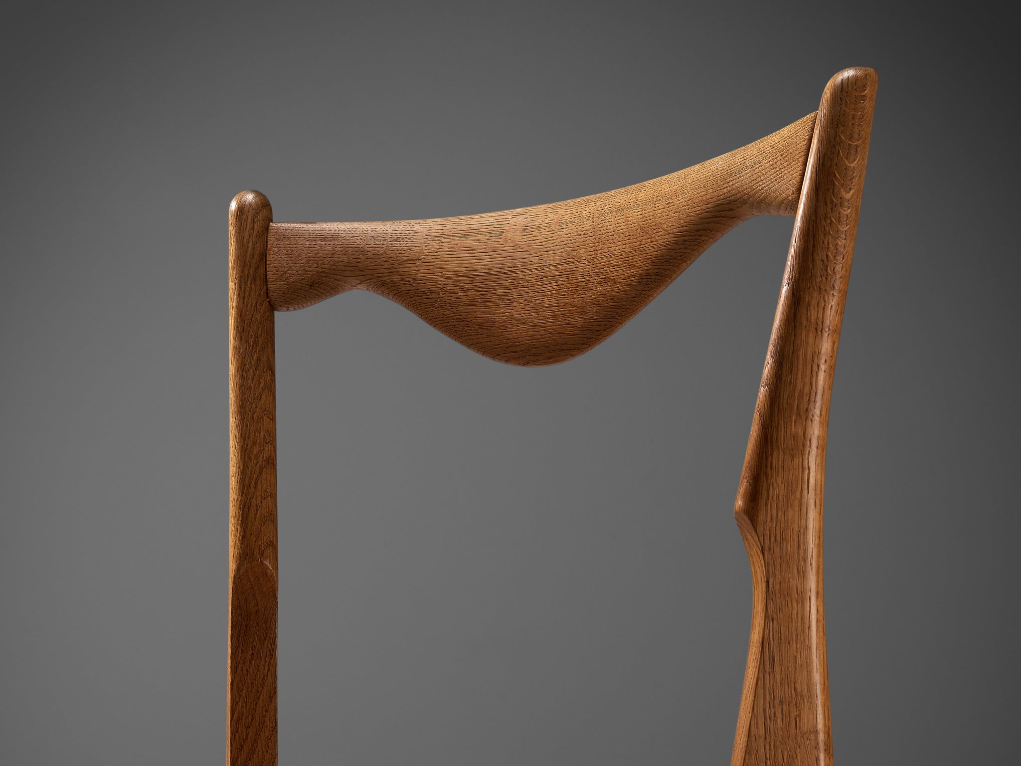Guillerme & Chambron 'Thibault' Dining Chair in Oak and Papercord seating Morentz