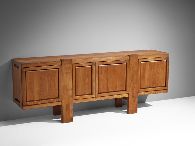 Early Pierre Chapo Large 'R16' Sideboard in Solid Elm