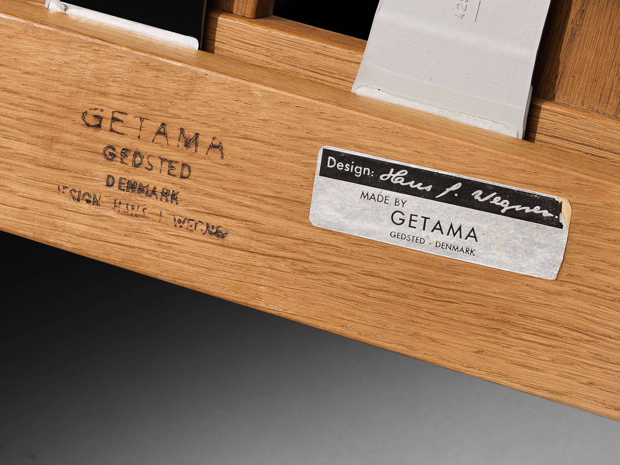 Hans Wegner for Getama Rare ‘GE 440’ Lounge Chair with Ottoman Seating Morentz