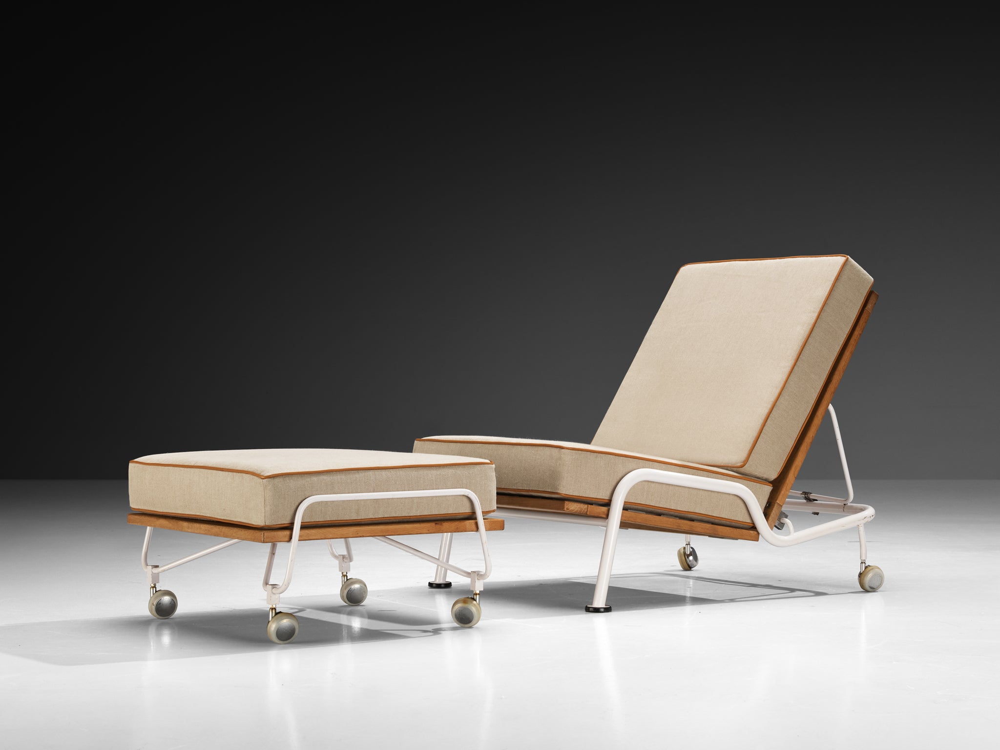 Hans Wegner for Getama Rare ‘GE 440’ Lounge Chair with Ottoman Seating Morentz