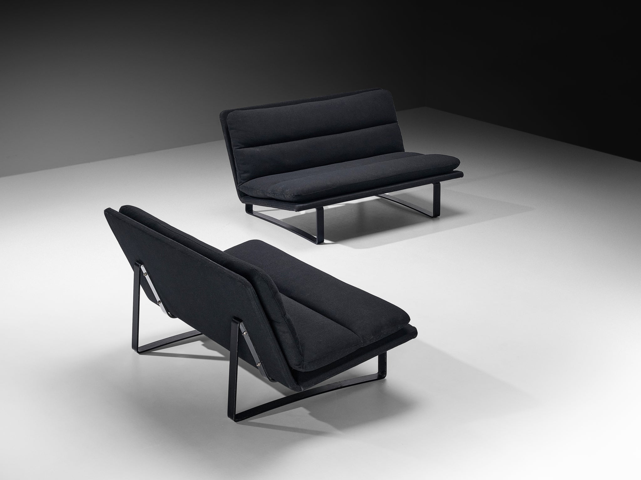 Kho Liang Ie for Artifort Sofas in Black Upholstery Seating Morentz