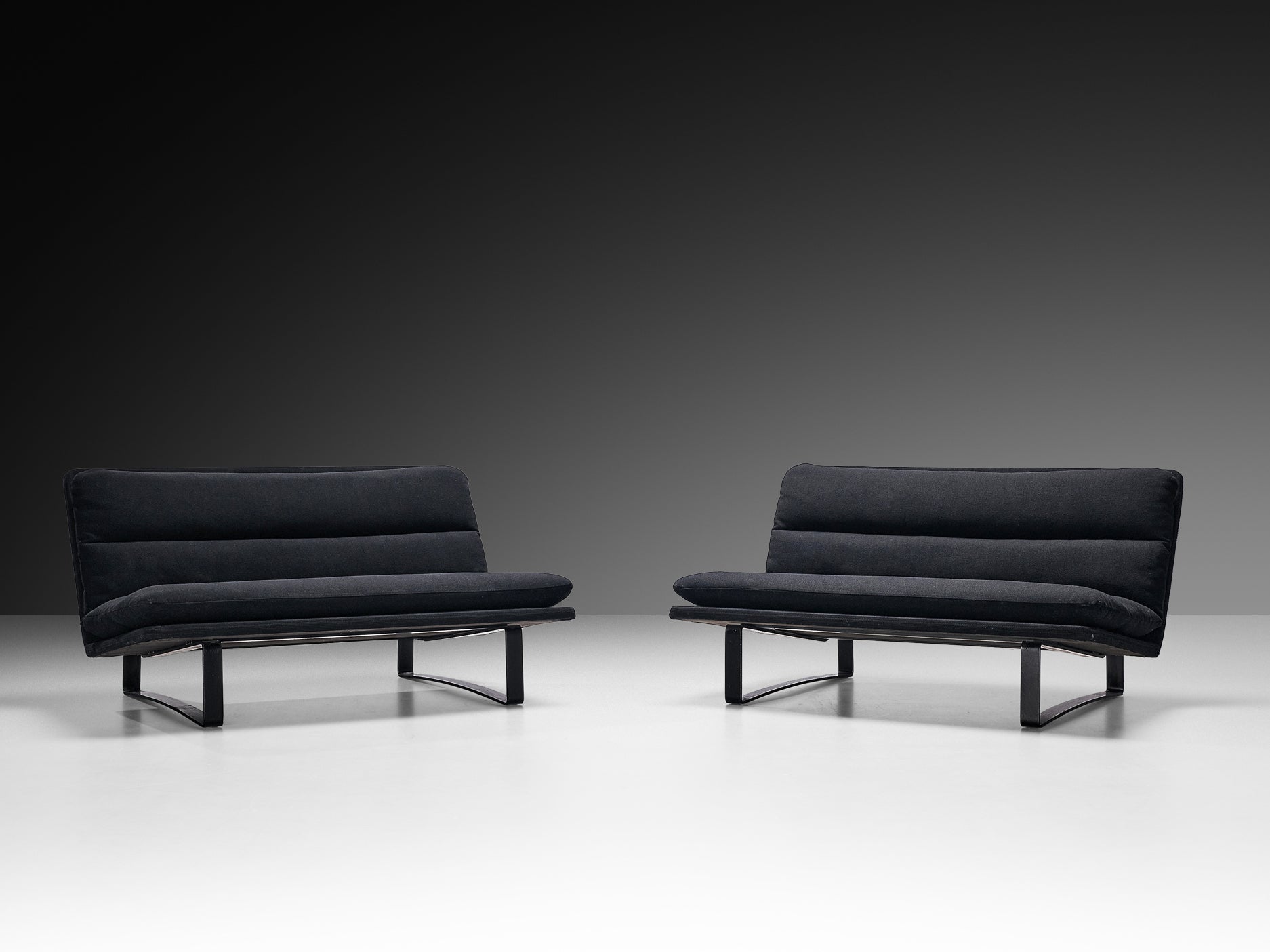 Kho Liang Ie for Artifort Sofas in Black Upholstery Seating Morentz