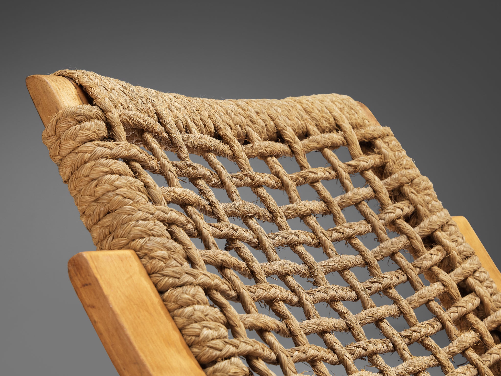 Rare 1930s Alvar Aalto for Stylclair in Plywood and Braided Straw Seating Morentz