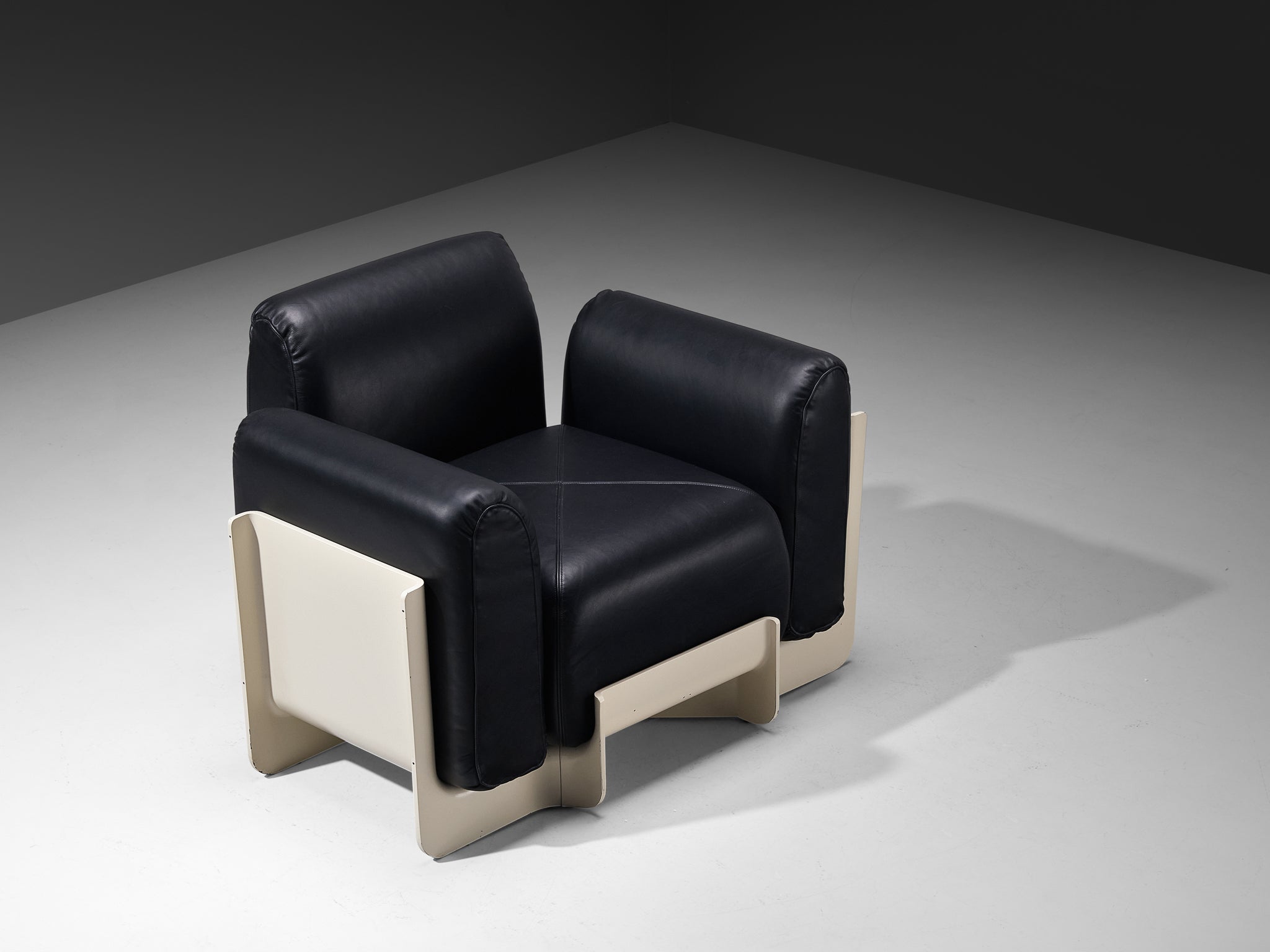Guarnacci, Padovano & Claudio Vagnoni for 1P 'Duna' Lounge Chair with Ottoman Seating Morentz