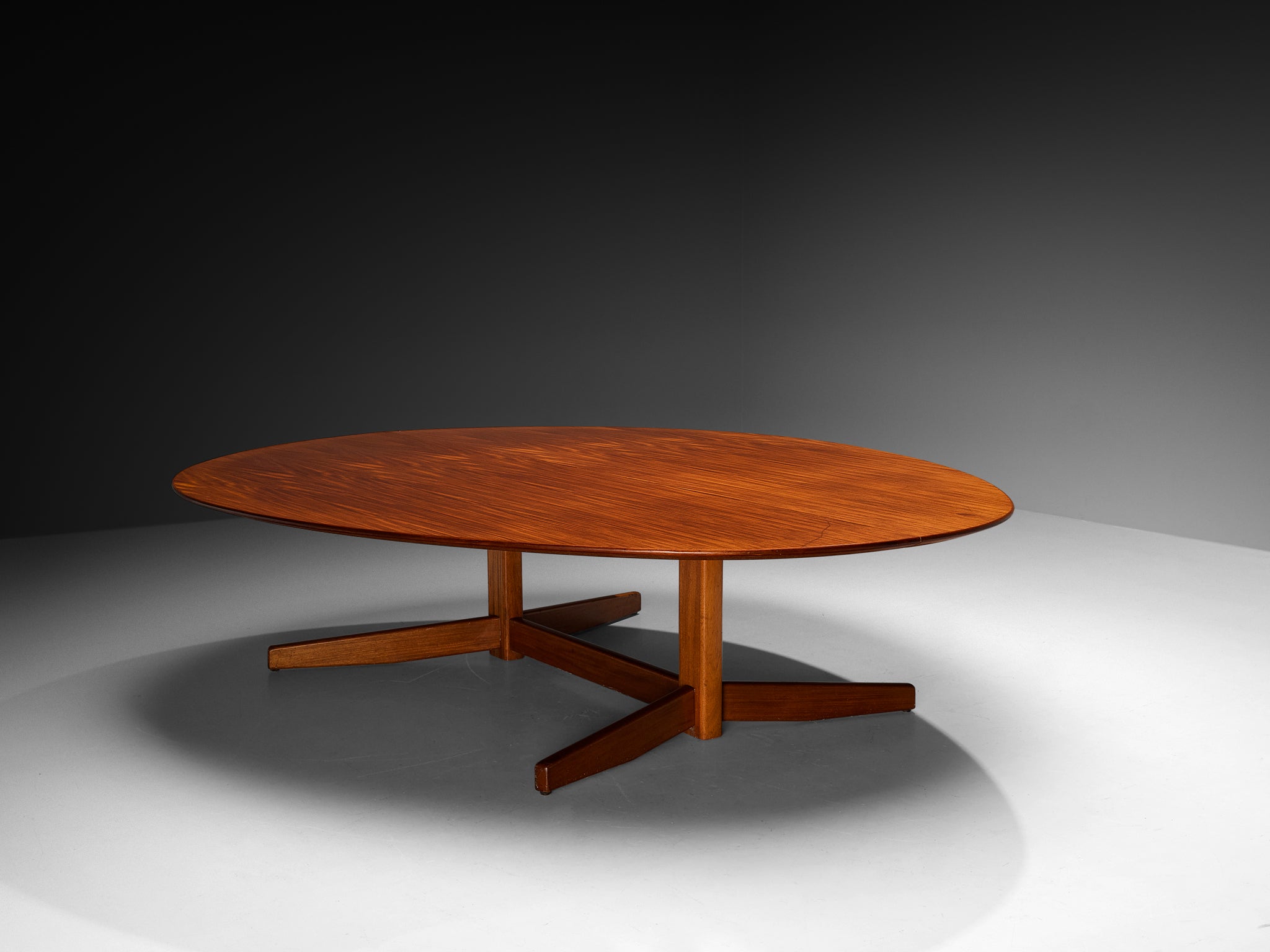 Danish Large Oval Dining Table in Mahogany Tables Morentz