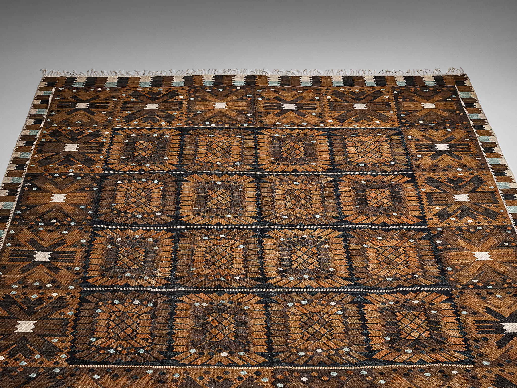 Barbro Nilsson for AB Märta Måås-Fjetterström 'Kryddnejlikan' Carpet in Wool Rugs and Carpets Morentz