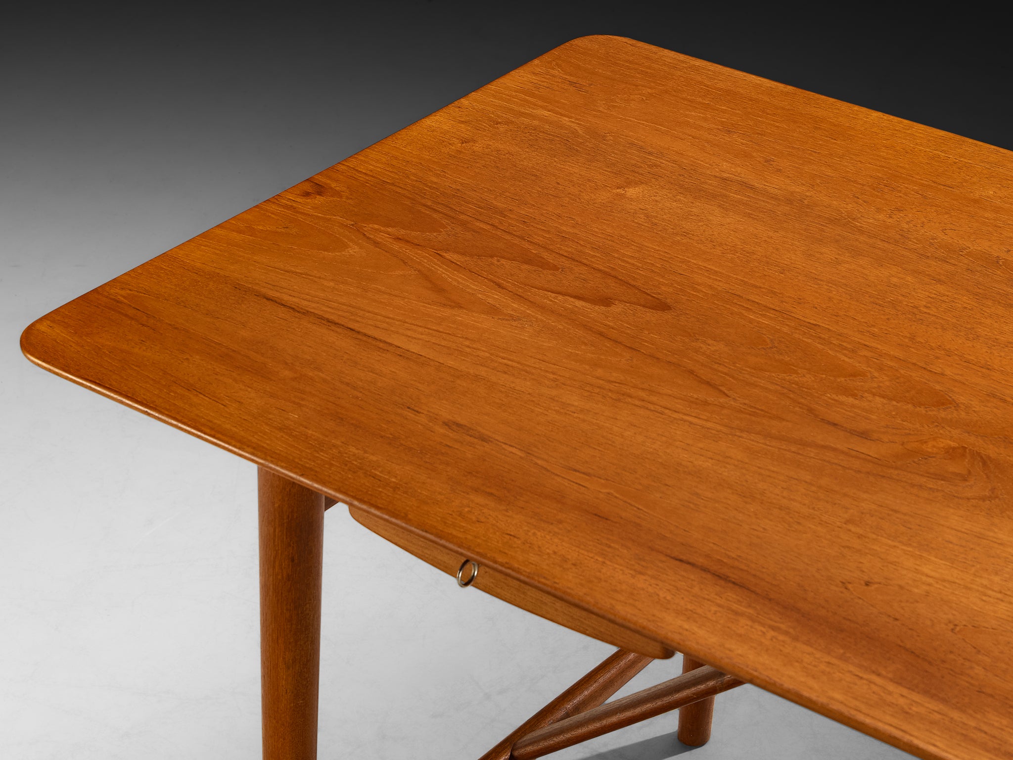 Peter Hvidt and Orla Mølgaard Nielsen Desk in Solid Teak Tables Morentz