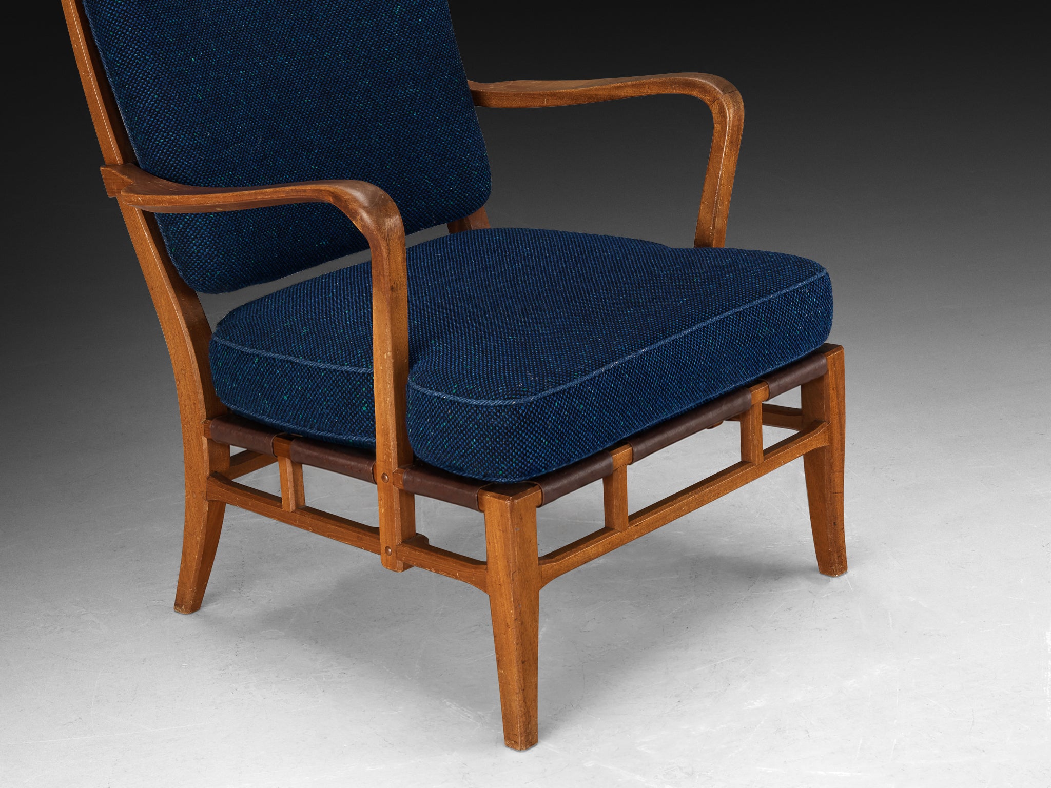 Special Carl-Axel Acking Lounge Chair from Own Home in Mahogany and Wool