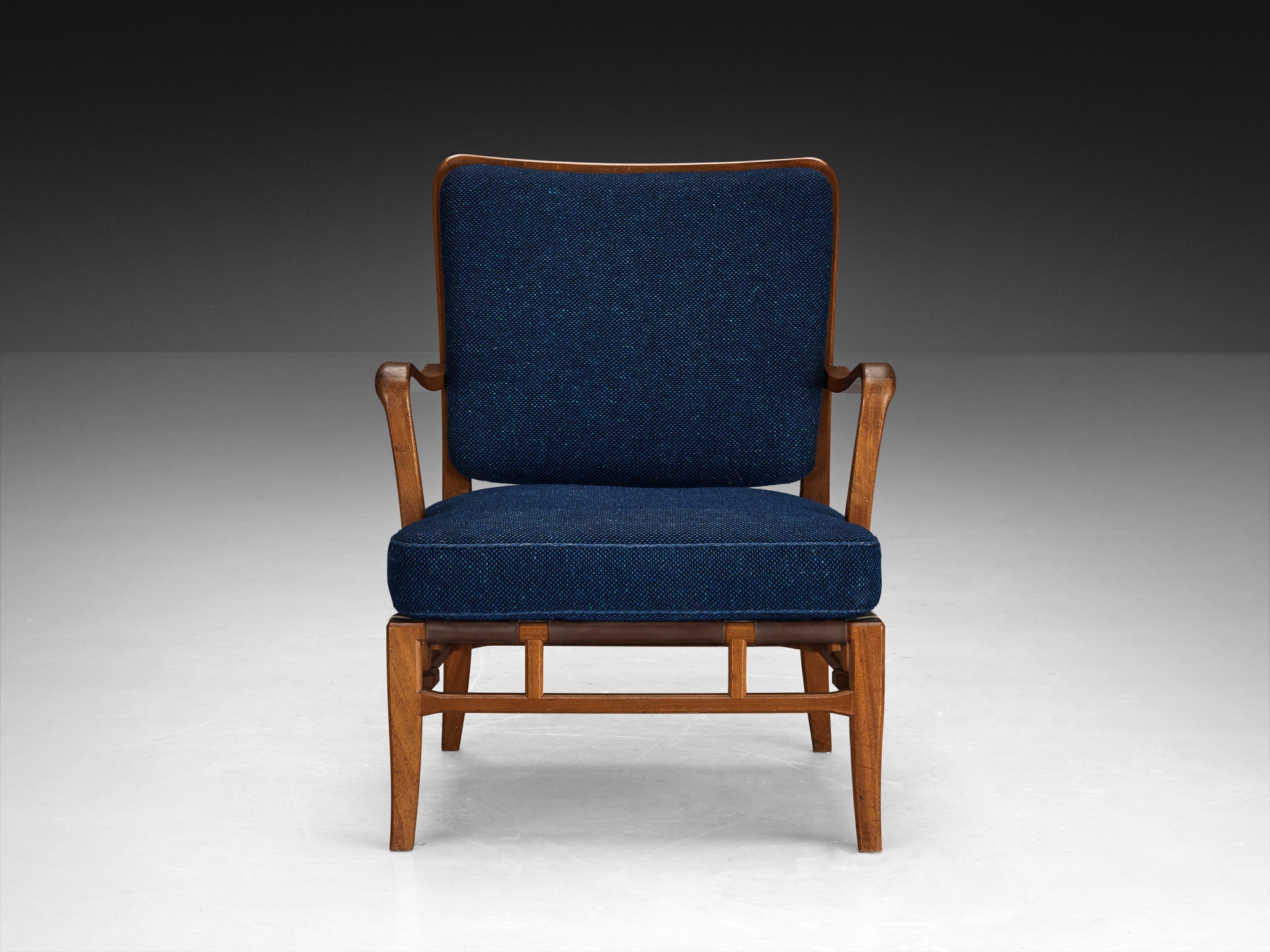 Special Carl-Axel Acking Lounge Chair from Own Home in Mahogany and Wool