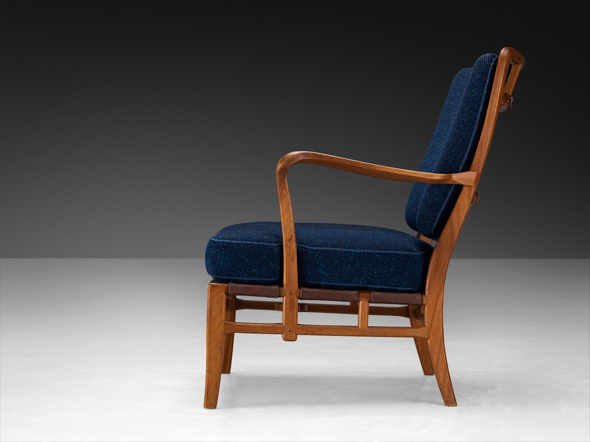 Special Carl-Axel Acking Lounge Chair from Own Home in Mahogany and Wool