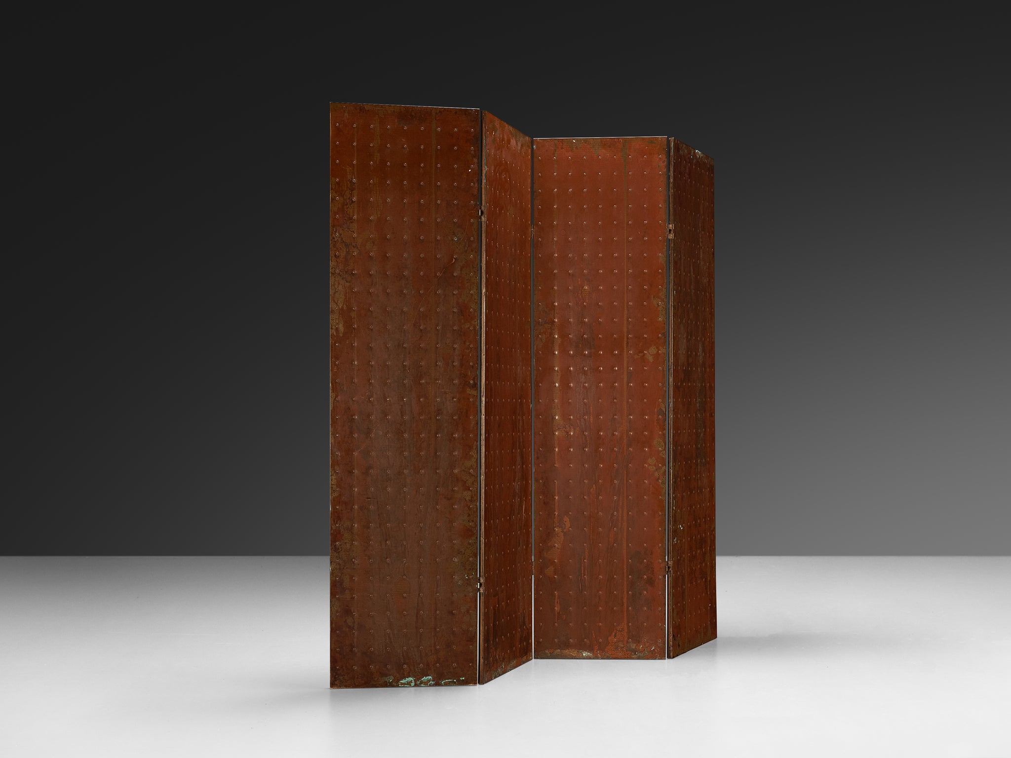 Mats Theselius for Källemo AB Limited Edition 'Rörligt Objekt' Folding Screen in Patinated Copper 30/100 More Furniture and Collectibles Morentz