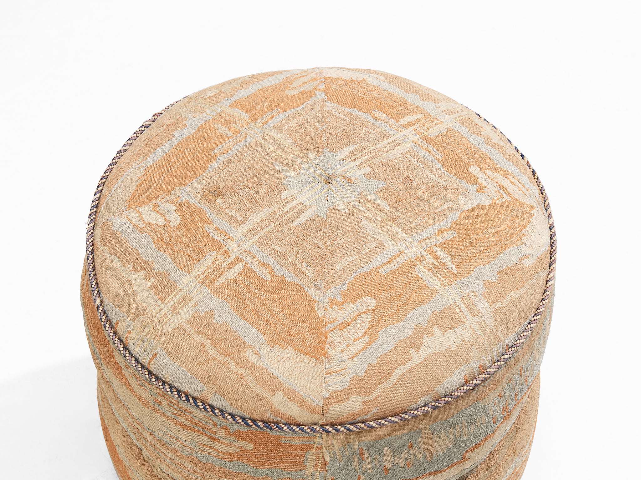 Jindrich Halabala Stool in Decorative Upholstery Seating Morentz