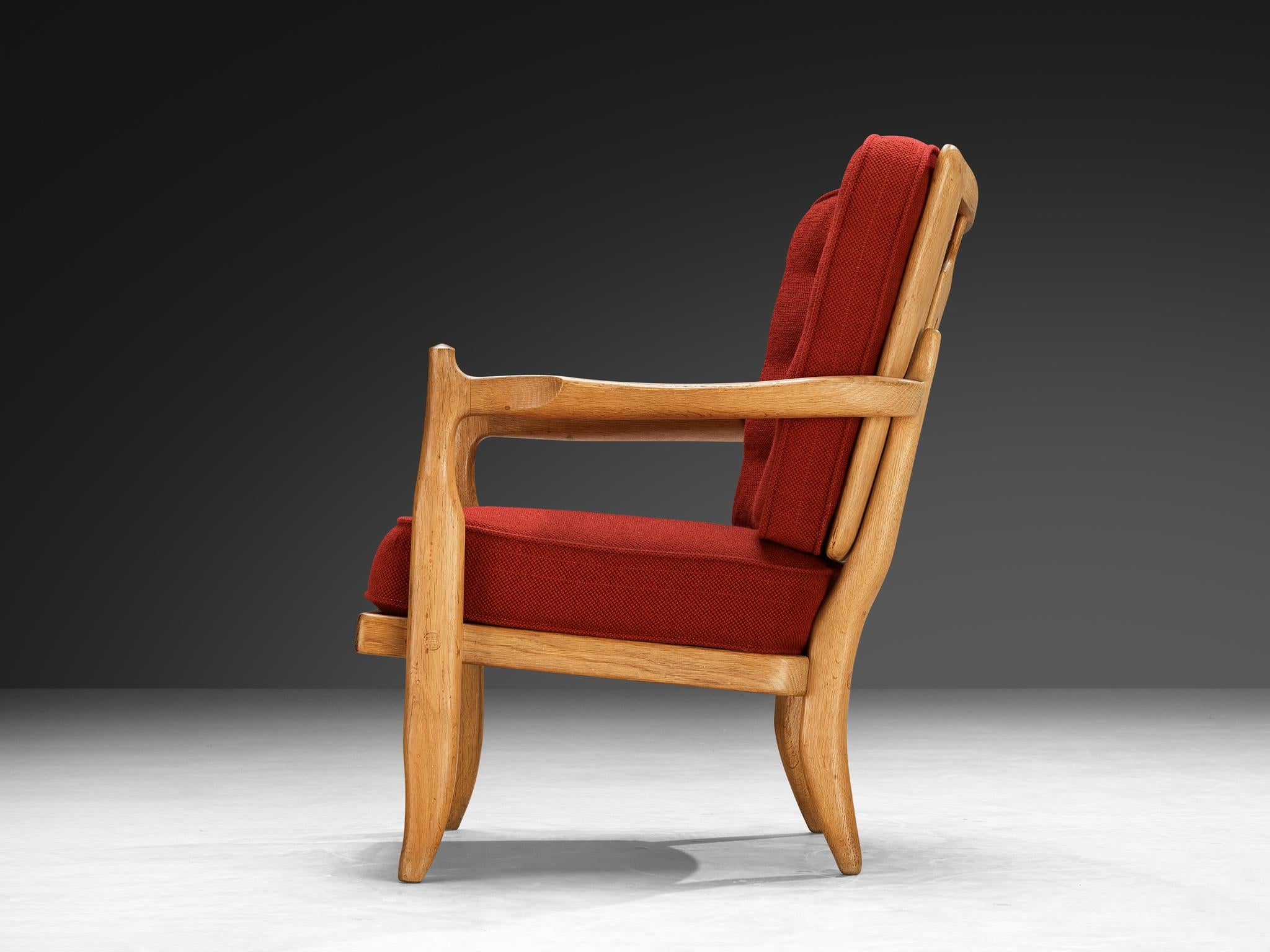 Guillerme & Chambron 'Jose' Lounge Chair in Oak seating Morentz