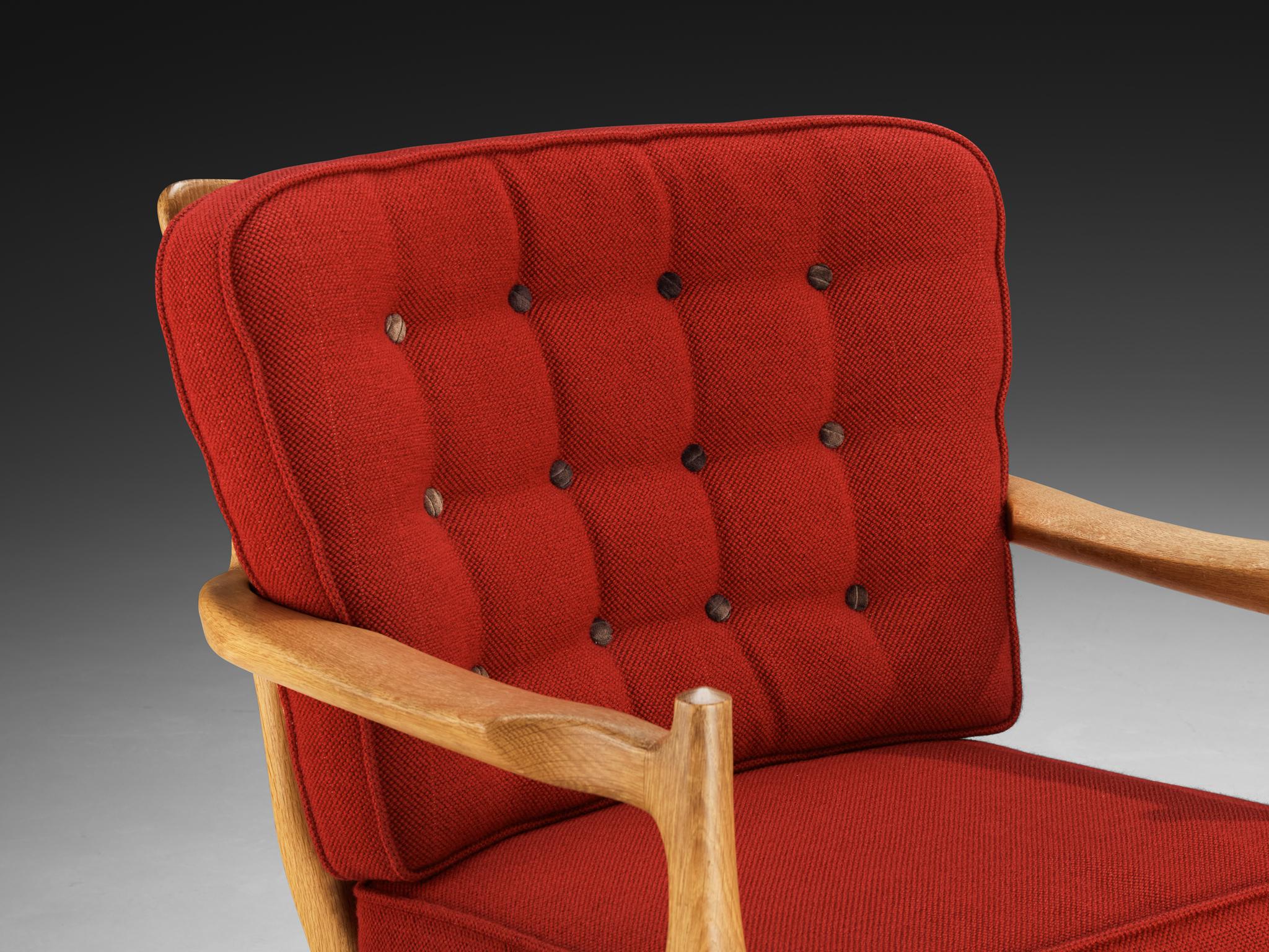 Guillerme & Chambron 'Jose' Lounge Chair in Oak seating Morentz