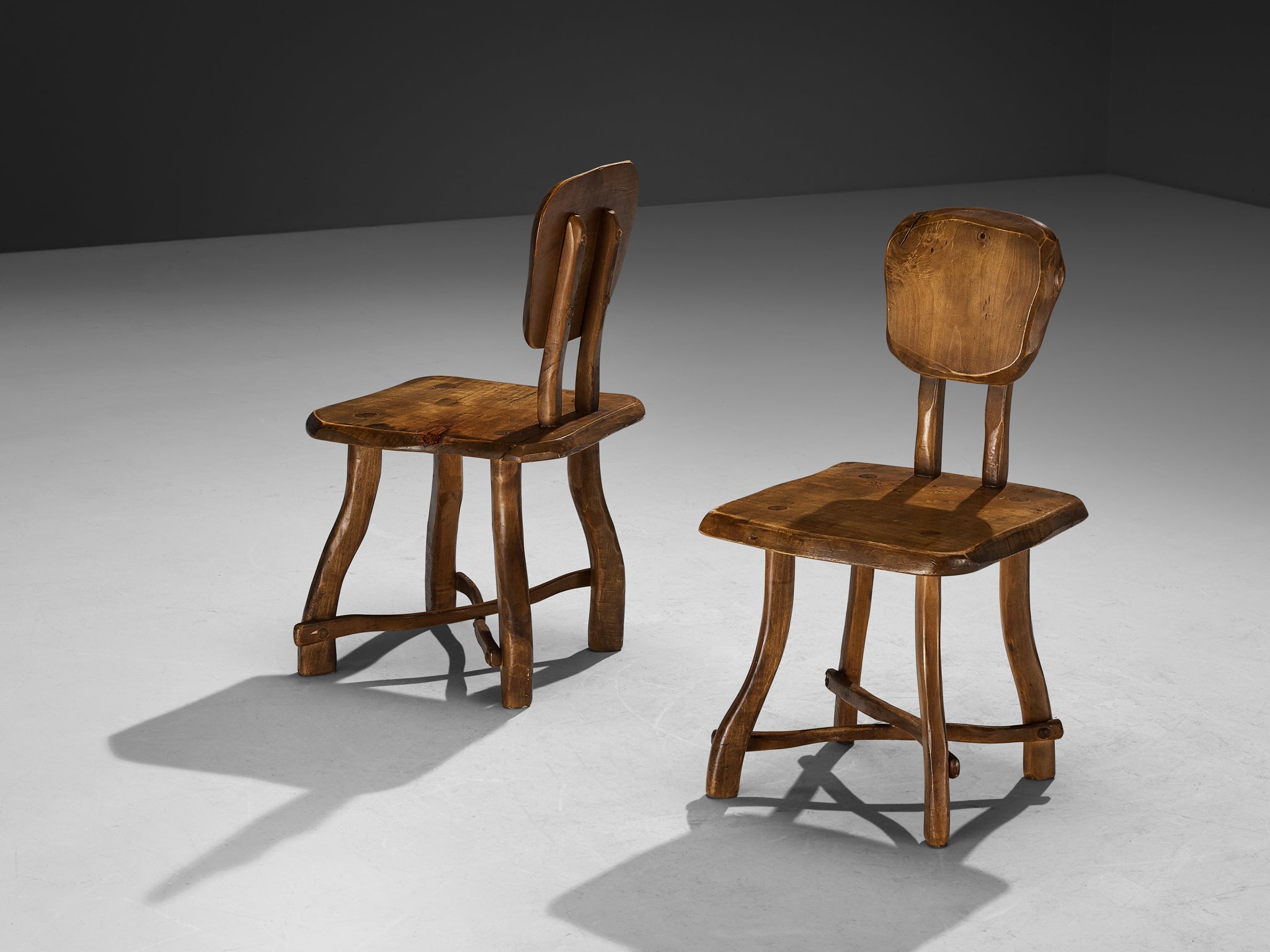 Organic Brutalist Chairs in Maple seating Morentz