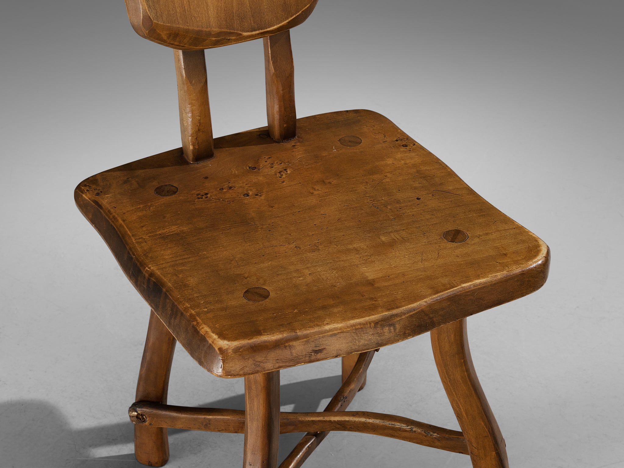 Organic Brutalist Chairs in Maple seating Morentz