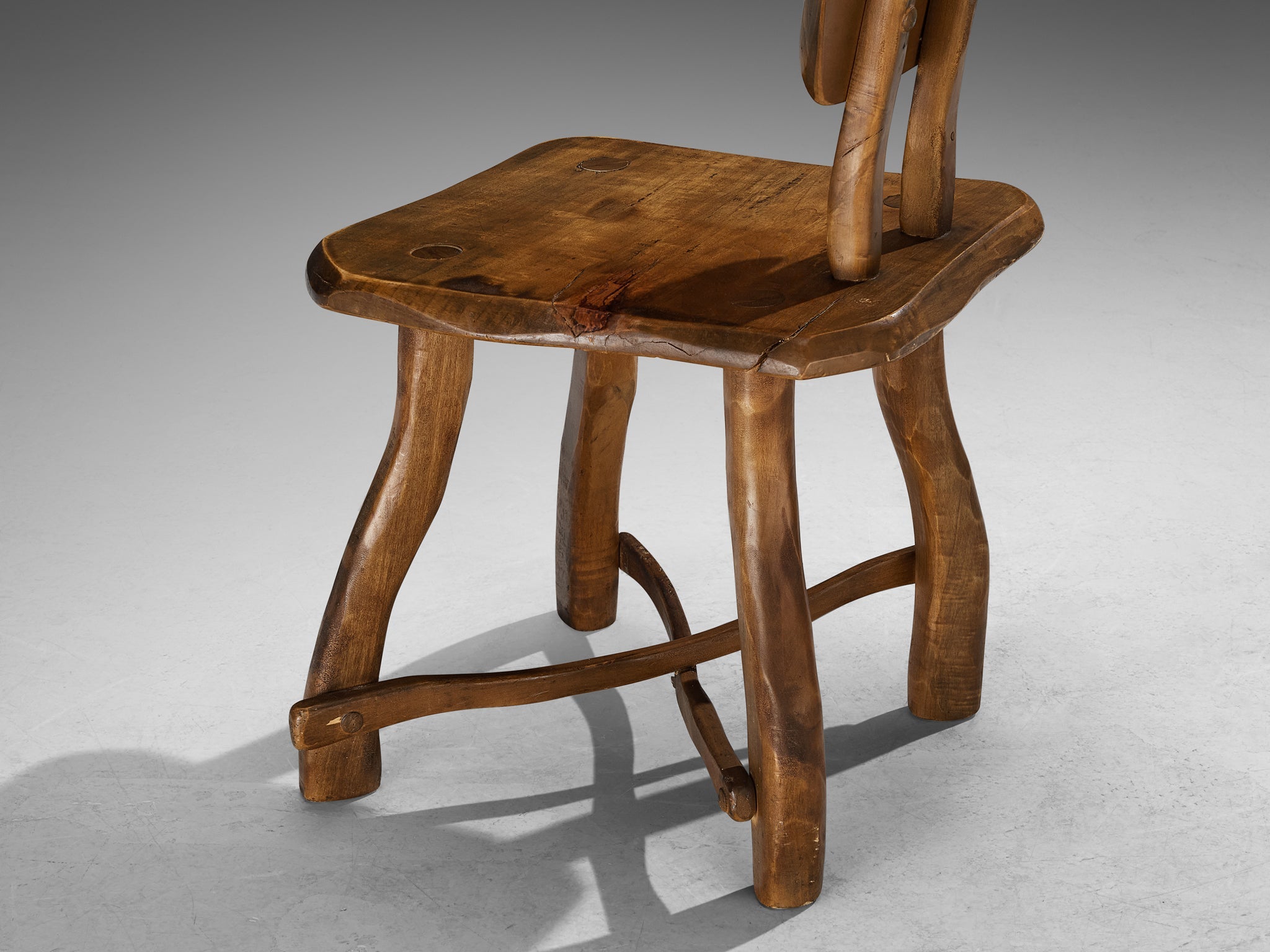 Organic Brutalist Chairs in Maple seating Morentz