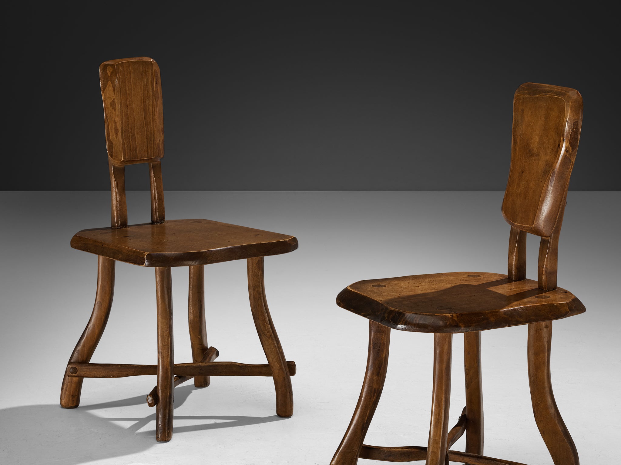 Organic Brutalist Chairs in Maple Seating Morentz