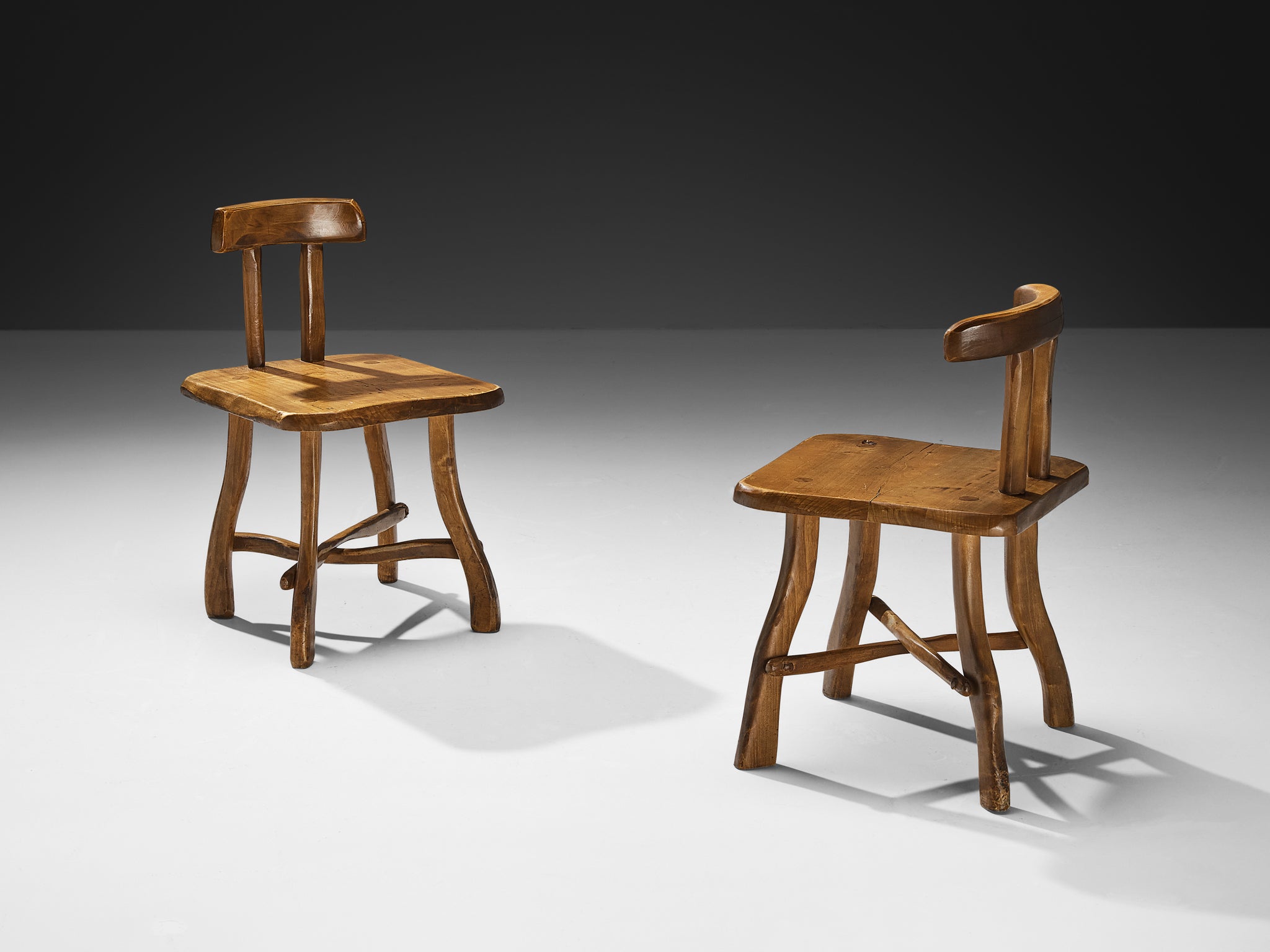 Organic Brutalist Chairs in Maple Seating Morentz