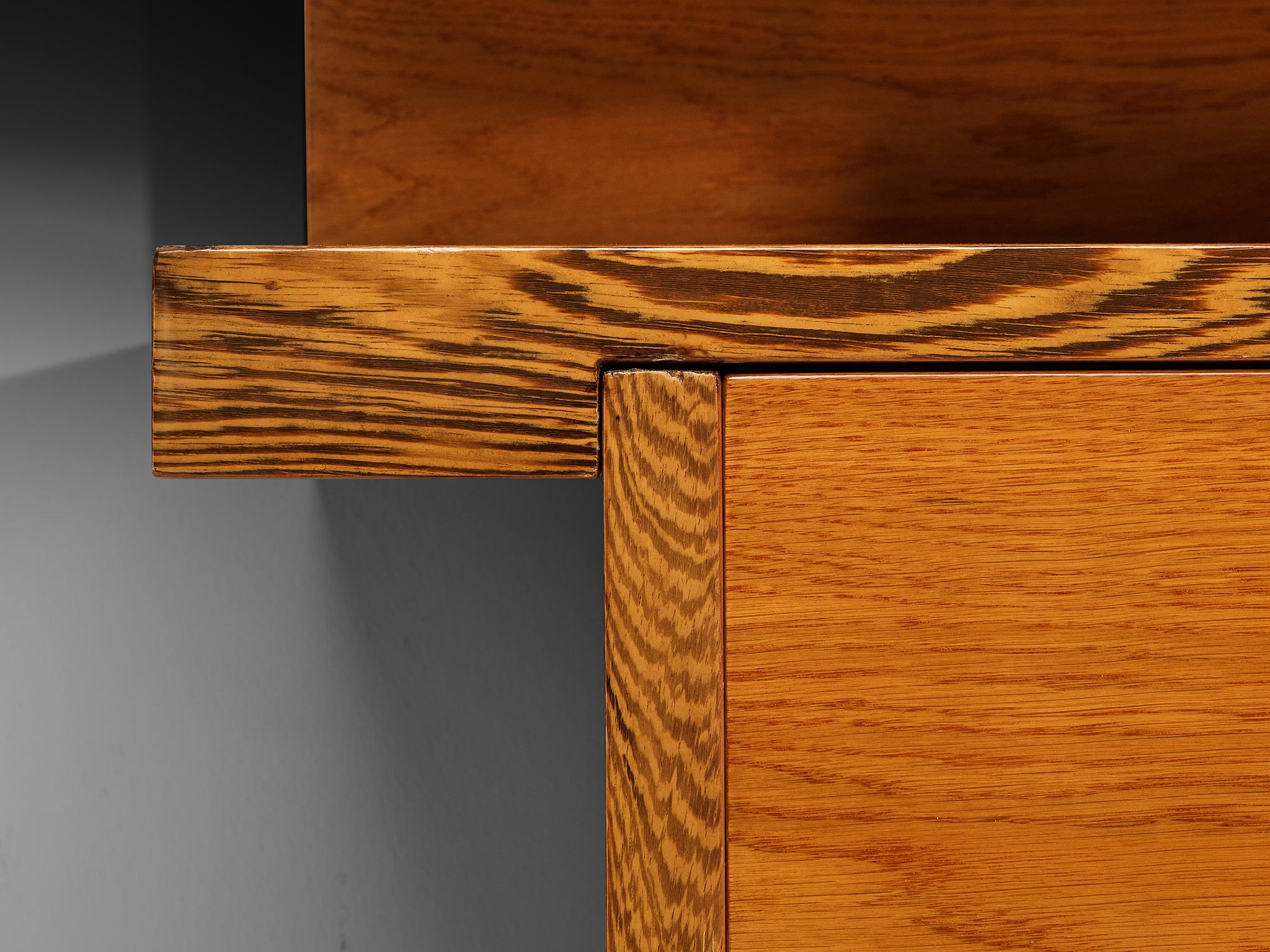 Italian Sideboard with Various Compartments in Wengé and Ash Case pieces and storage cabinets Morentz