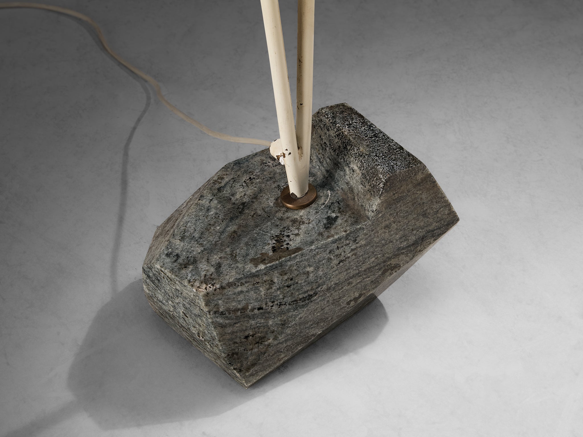 Rare Hans Bergström for Ateljé Lyktan Two-Armed Floor Lamp with Cocoon Shade Lighting Morentz