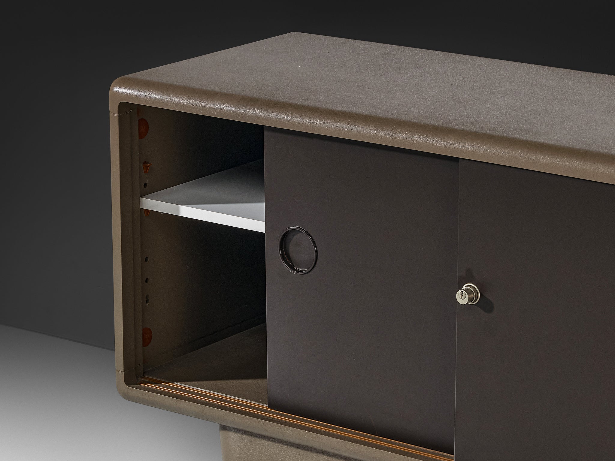 Ernest Igl for Wilhelm Werndl Rare Cabinet in Polyurethane Case pieces and storage cabinets Morentz