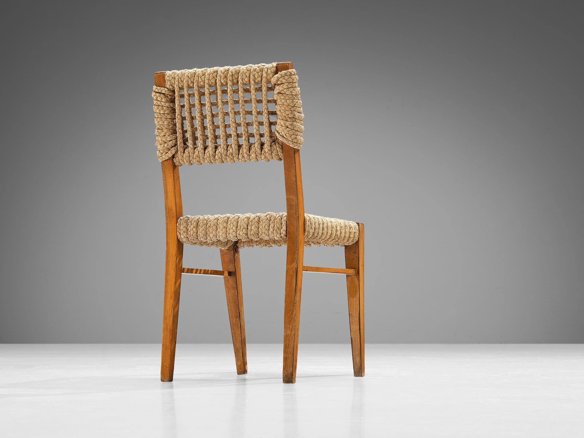 Adrien Audoux and Frida Minet Chair with Rope Seating