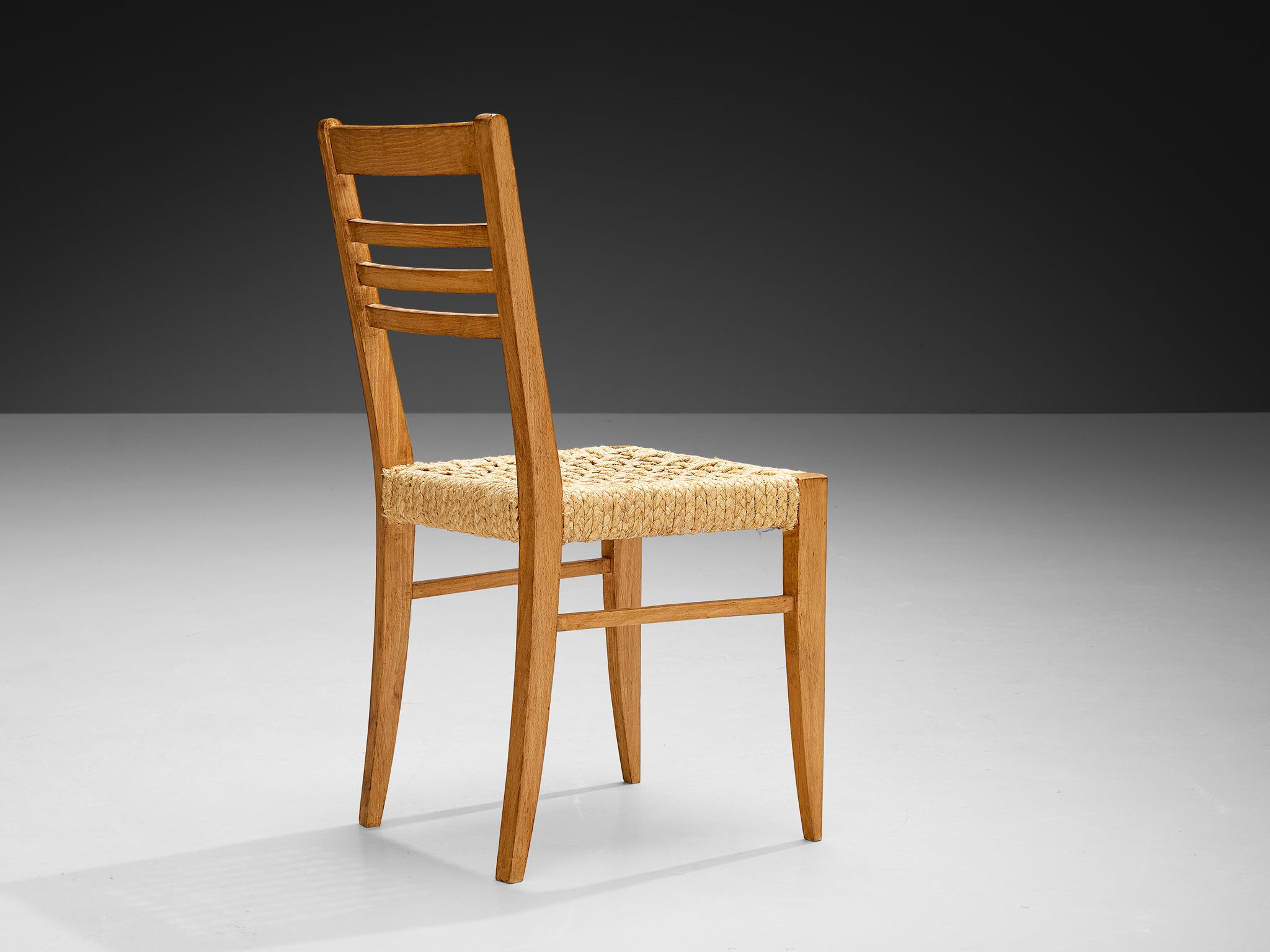Adrien Audoux & Frida Minet Set of Ten Dining Chairs in Braided Hemp Seating Morentz