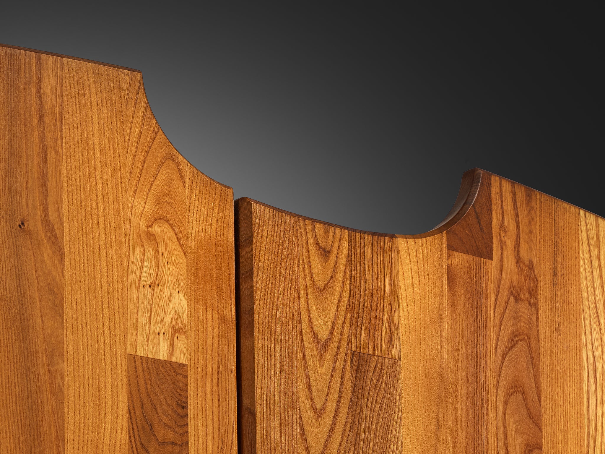 Pierre Chapo Custom Made 'Chlacc' Highboard in Elm case pieces and storage cabinets Morentz