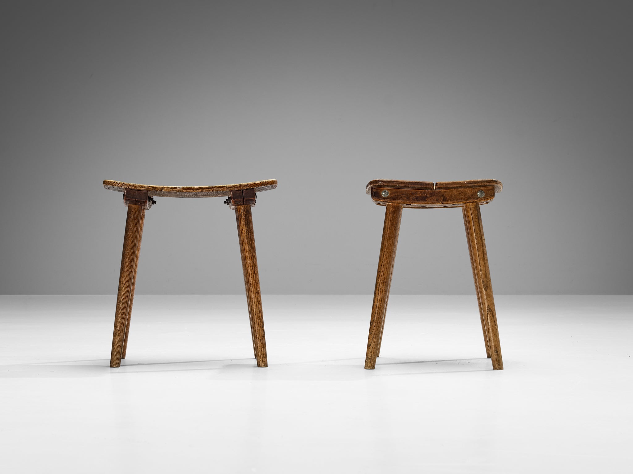 Jacob Müller for Wohnhilfe Stools in Ash seating Morentz