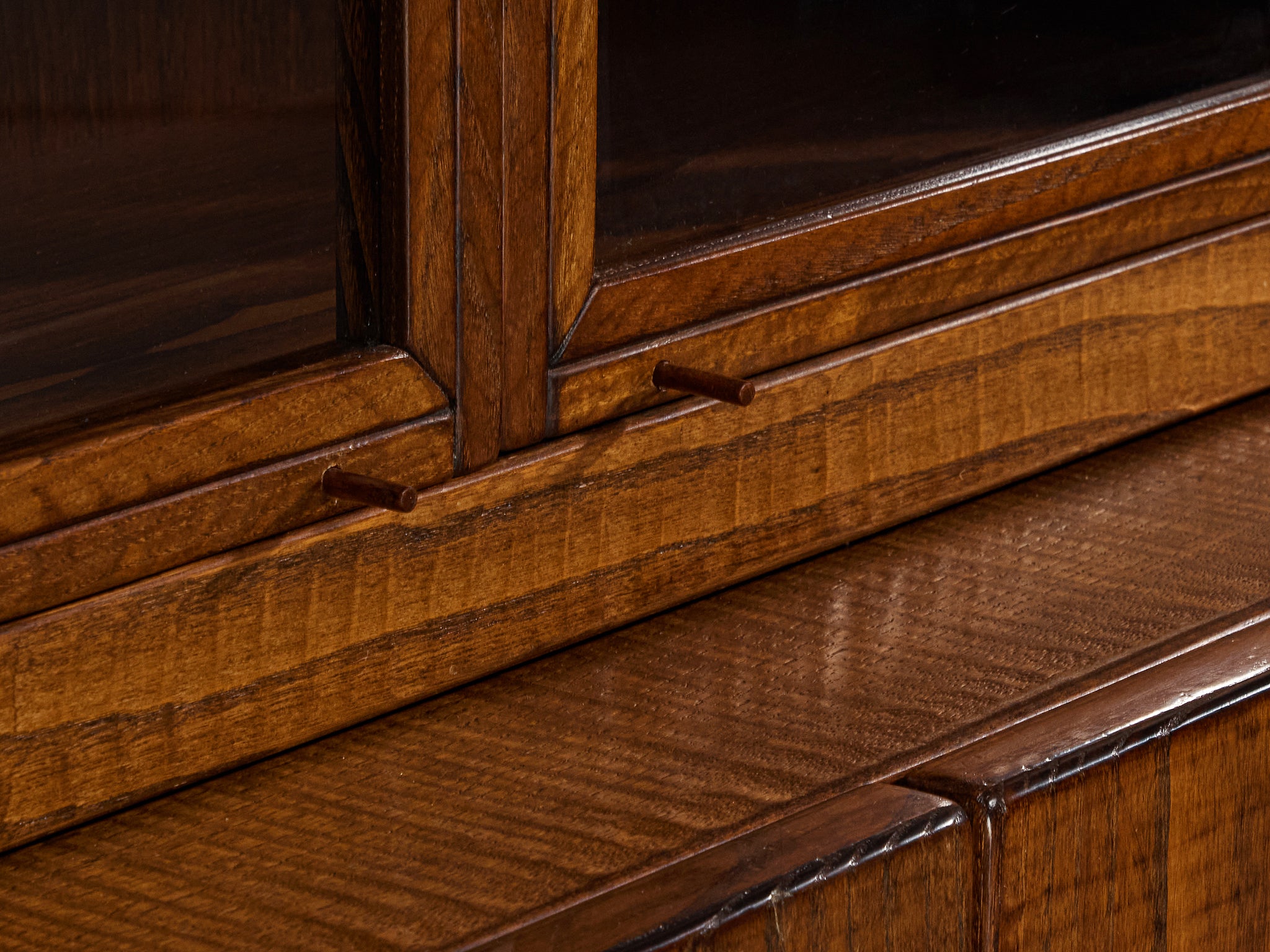 Giuseppe Rivadossi Pyramid Shaped Cabinet in Chestnut Case pieces and storage cabinets Morentz