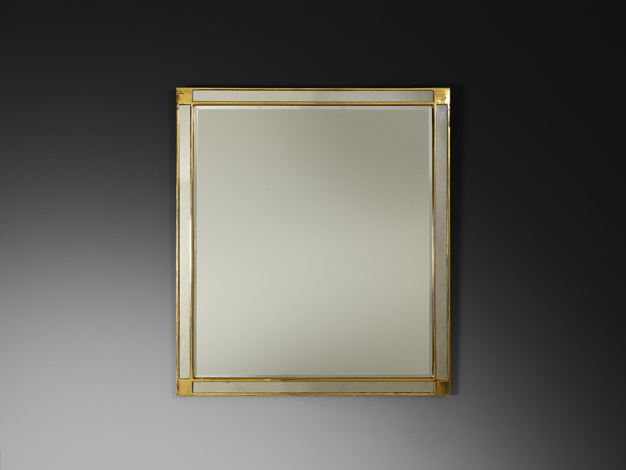Mid-Century Gilded Gesso Wall Mirror Mirrors Morentz