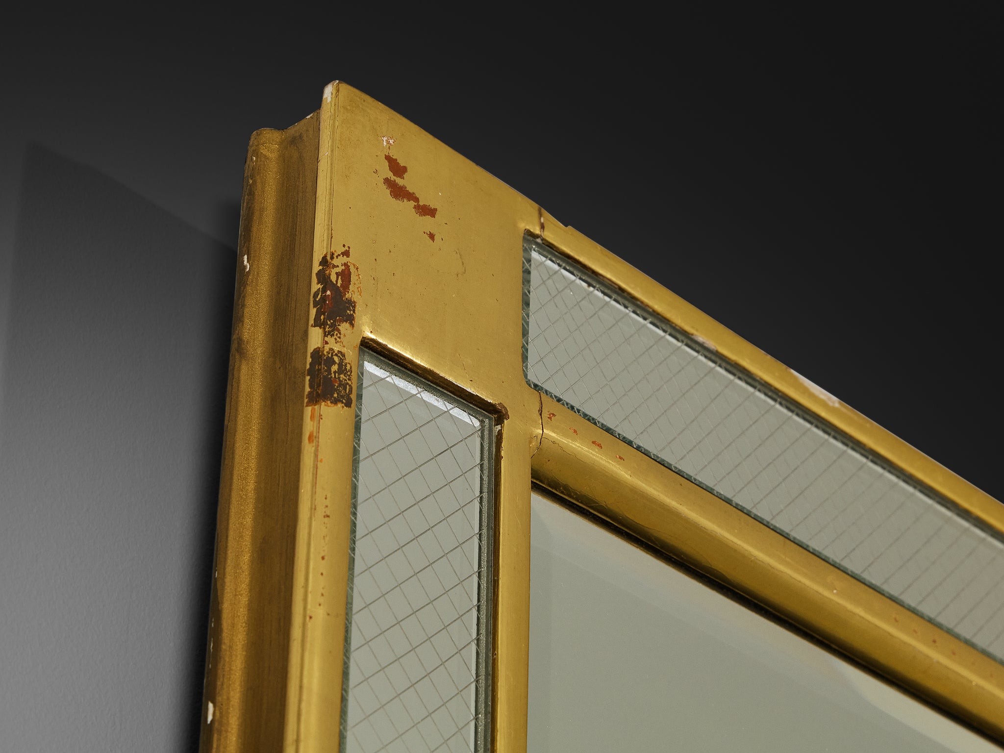 Mid-Century Gilded Gesso Wall Mirror Mirrors Morentz