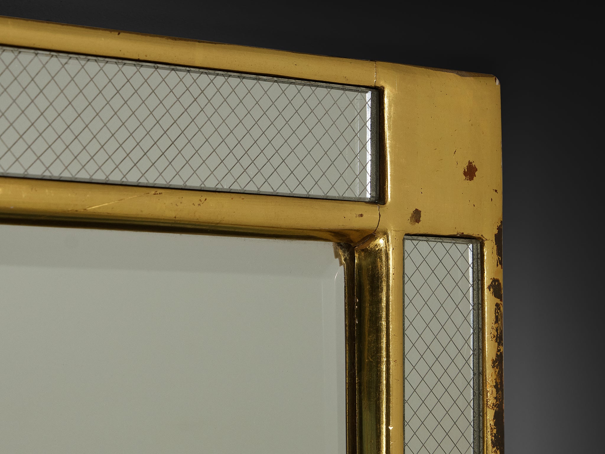 Mid-Century Gilded Gesso Wall Mirror Mirrors Morentz