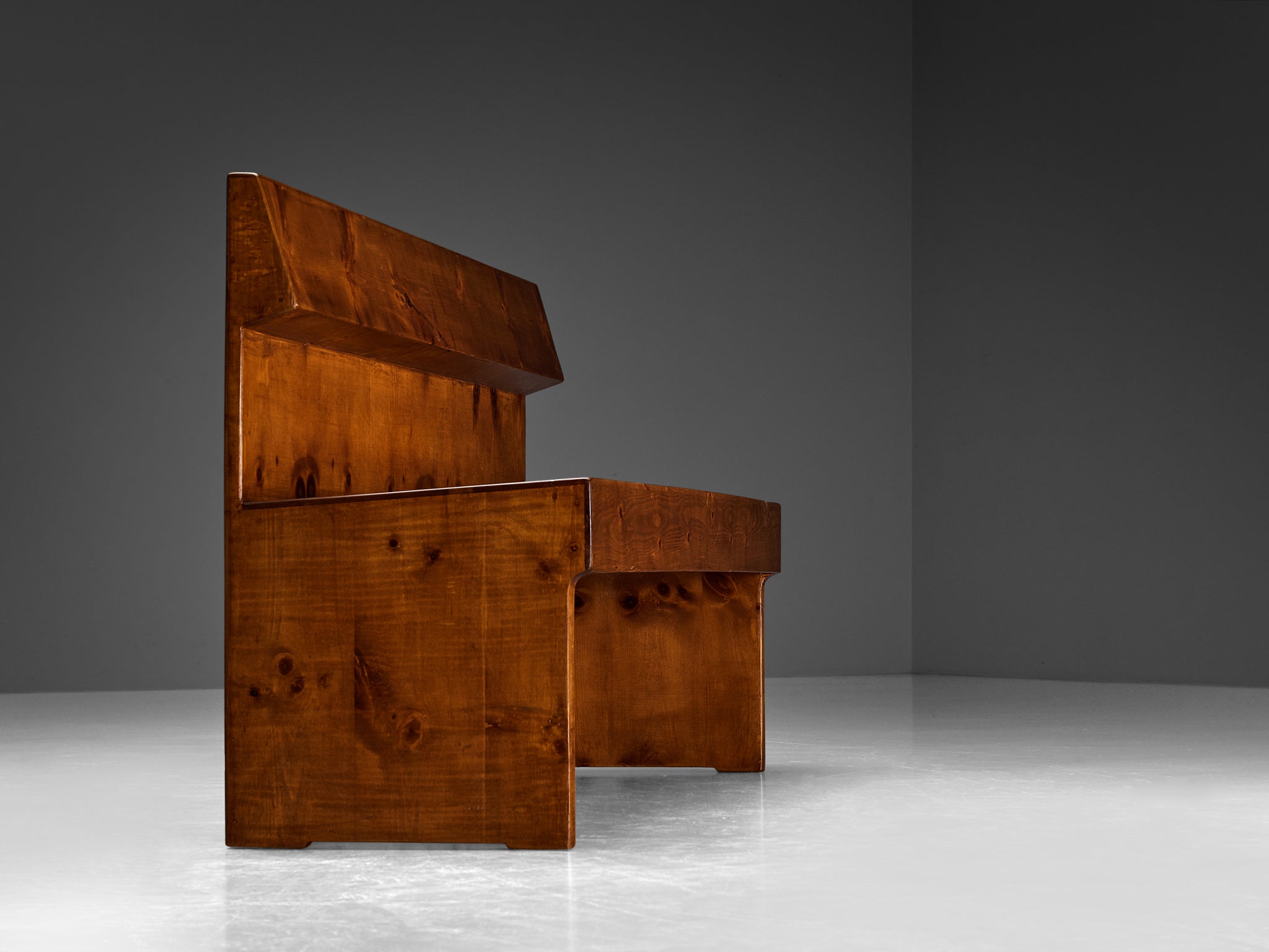 Giuseppe Rivadossi Monumental Bench in Pine Seating Morentz