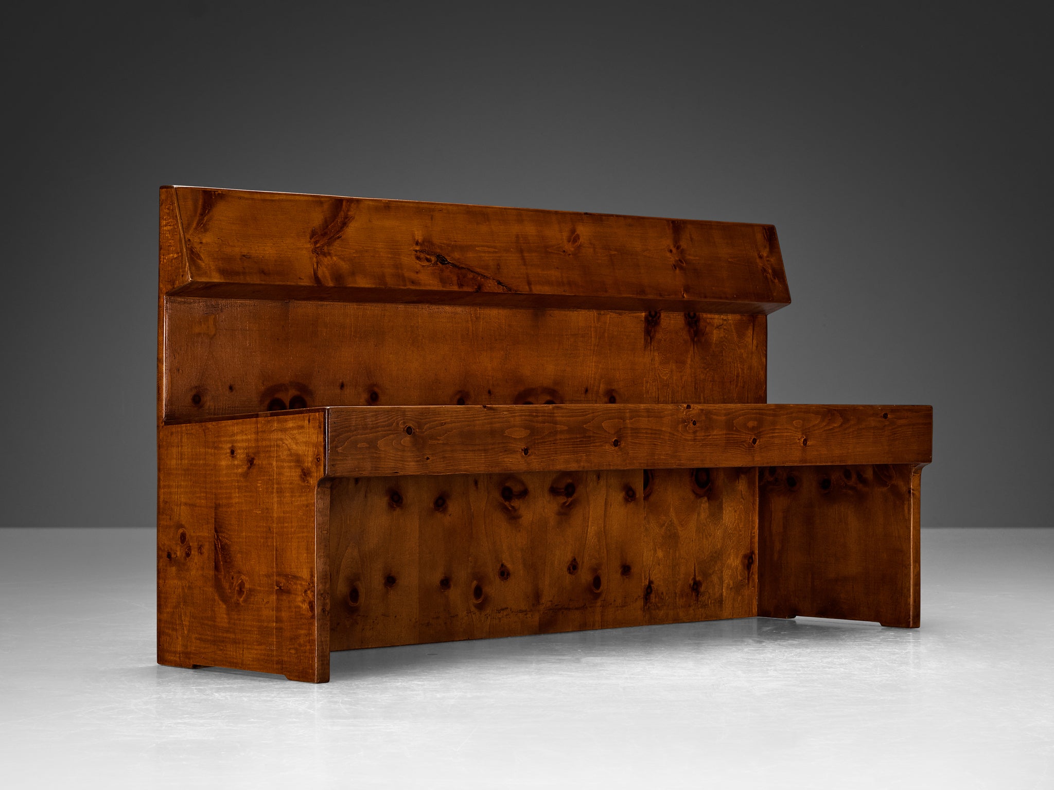 Giuseppe Rivadossi Monumental Bench in Pine Seating Morentz