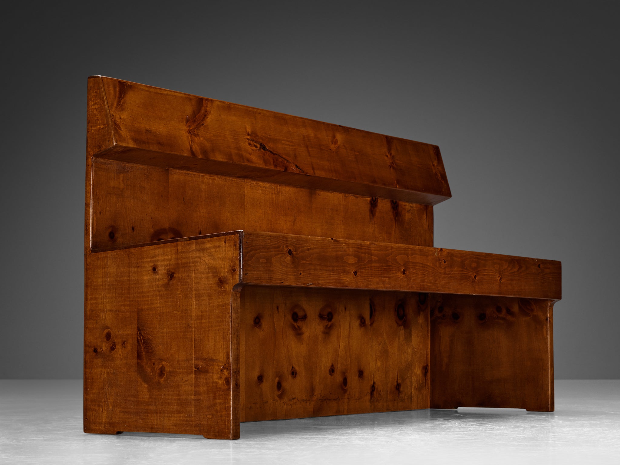 Giuseppe Rivadossi Monumental Bench in Pine Seating Morentz